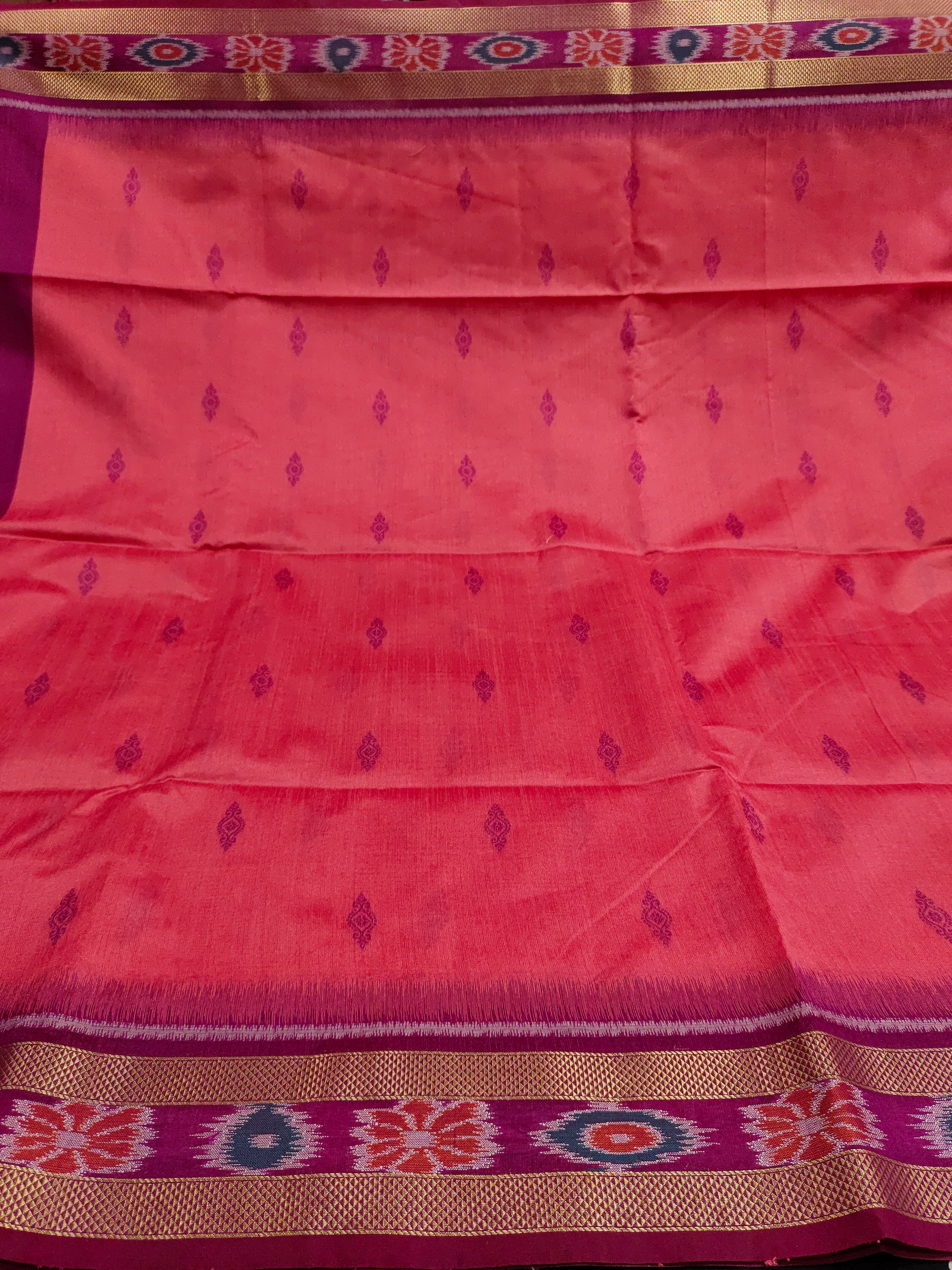 Tulsi silk saree in ikkat