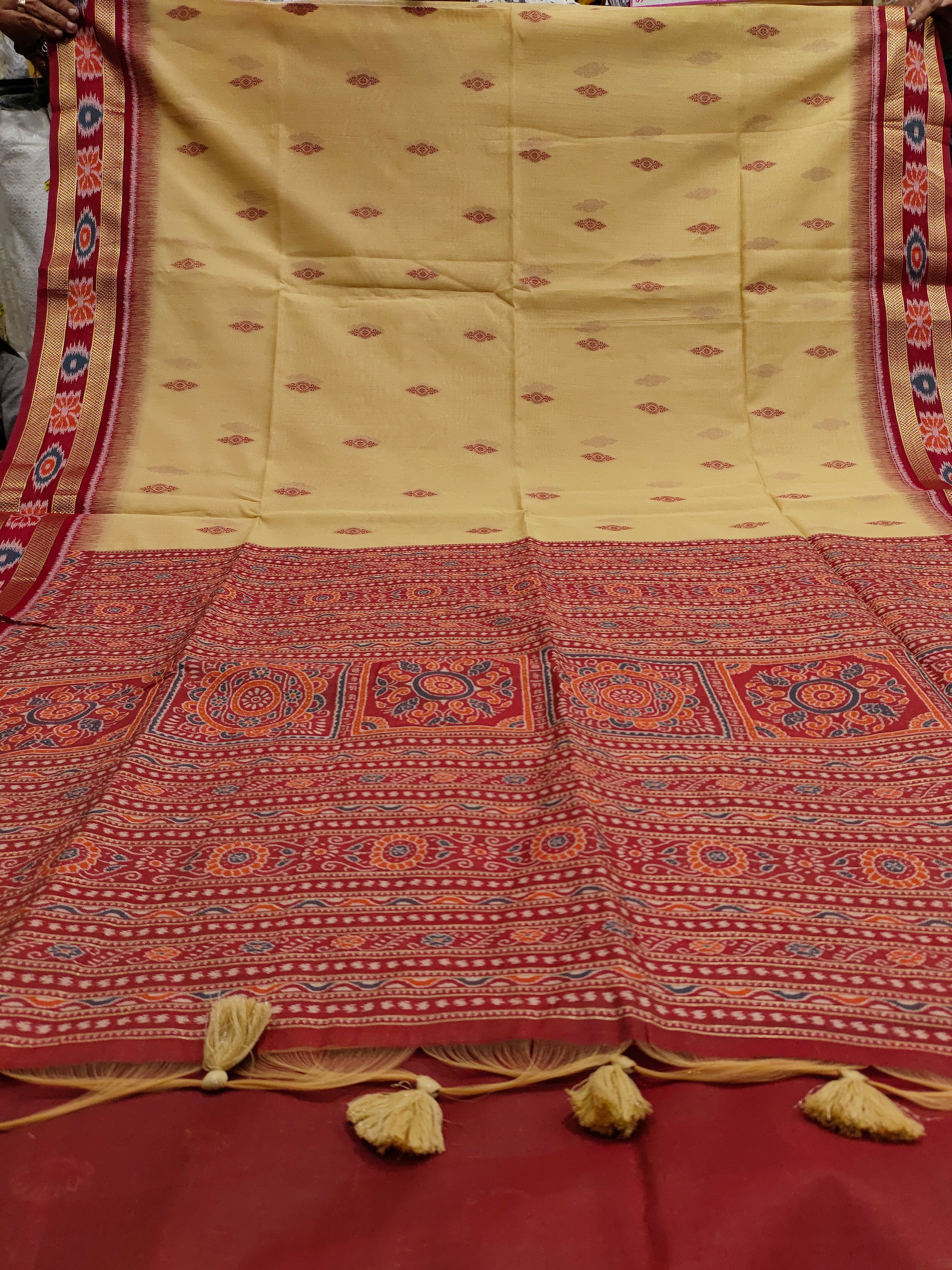 Tulsi silk saree in ikkat