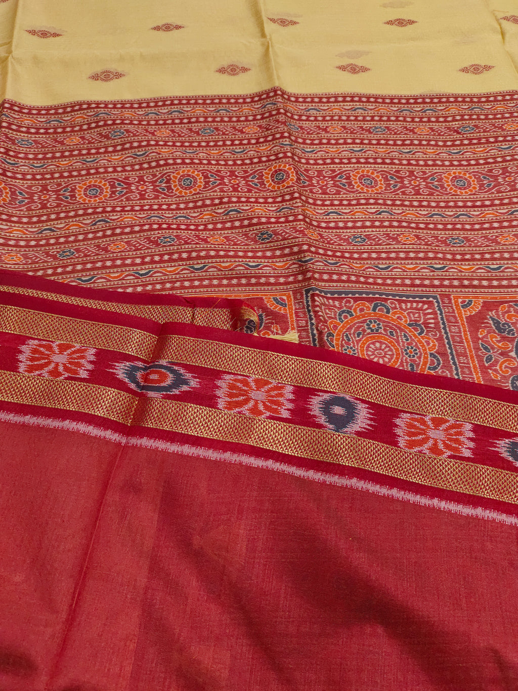 Tulsi silk saree in ikkat