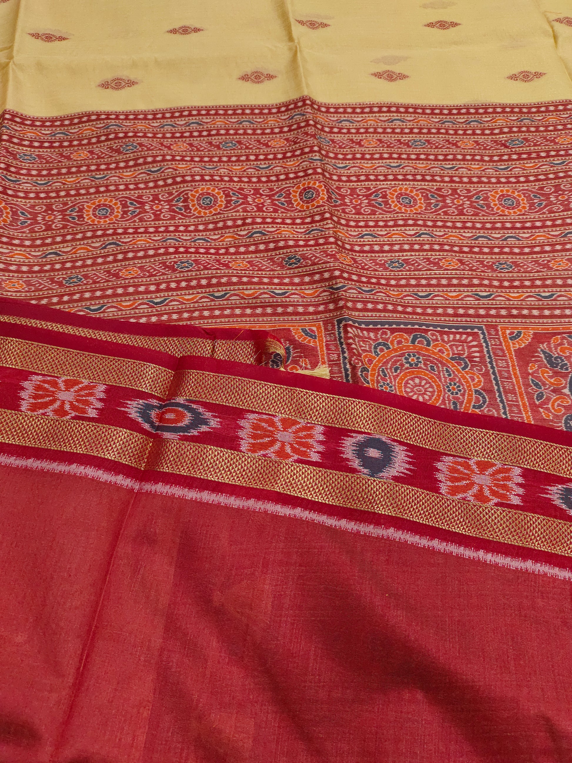 Tulsi silk saree in ikkat