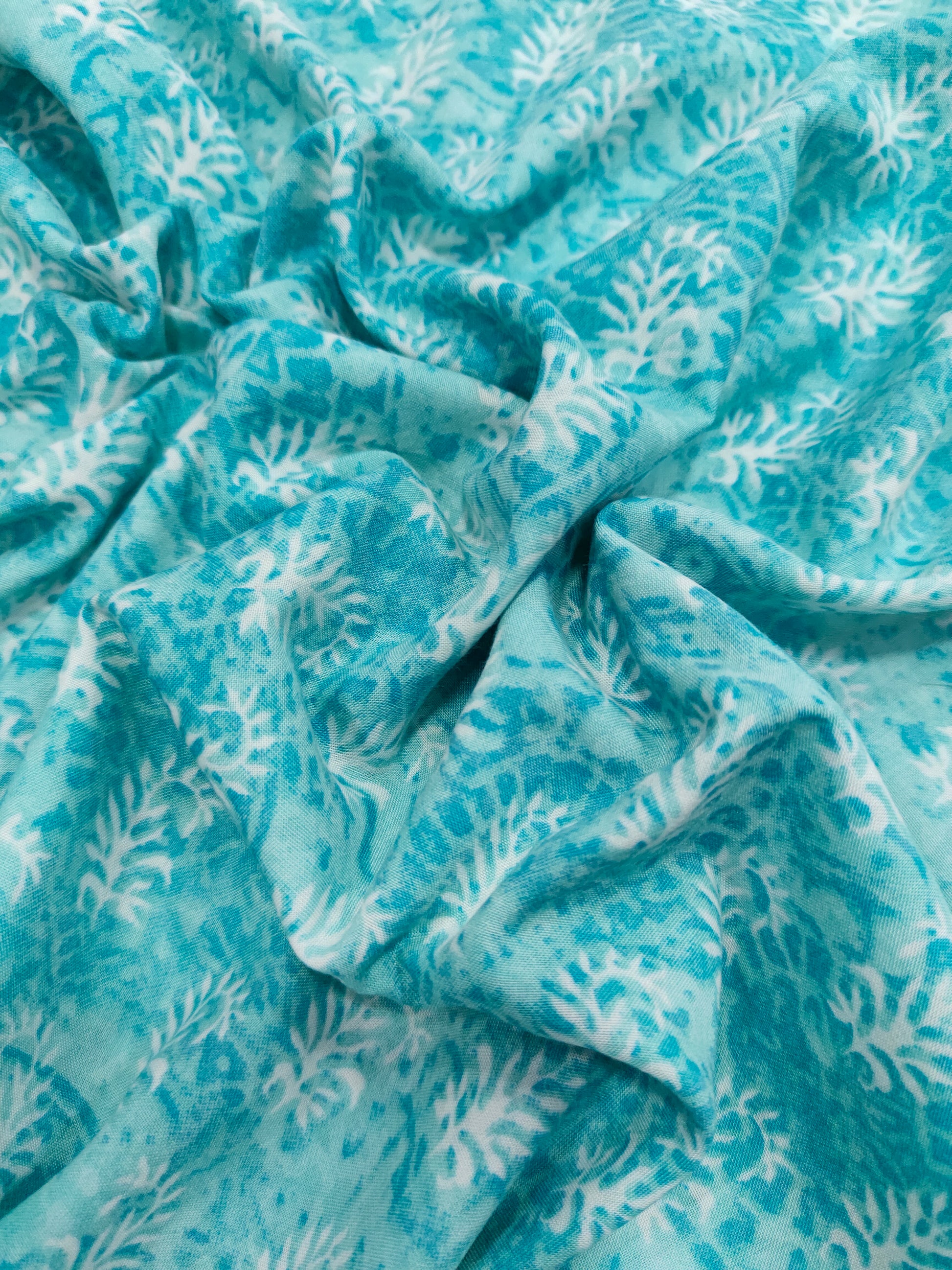 blue Polyviscose brasso