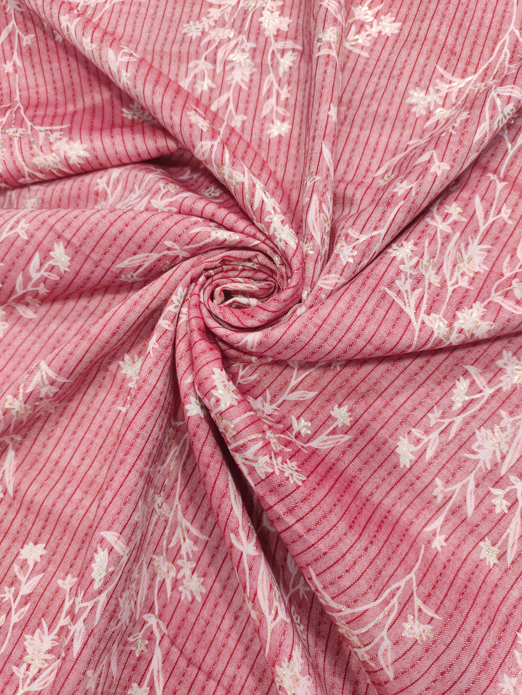 Pink Jeevan Rekha slub foil