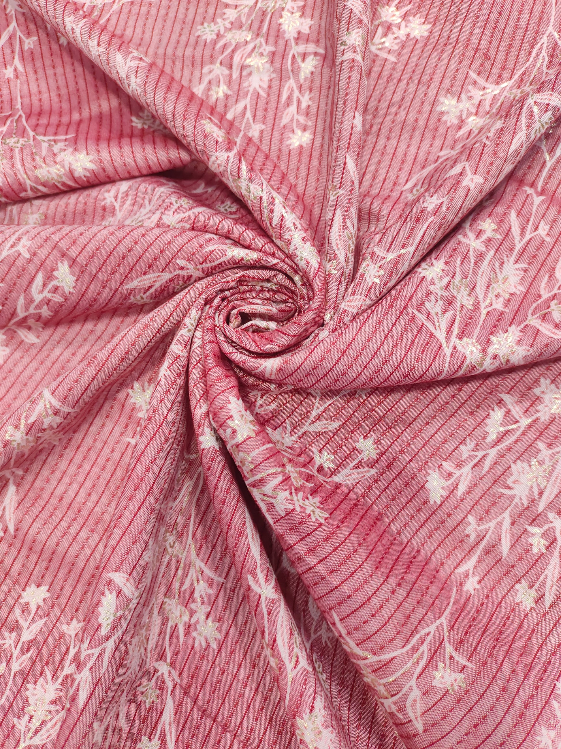 Pink Jeevan Rekha slub foil