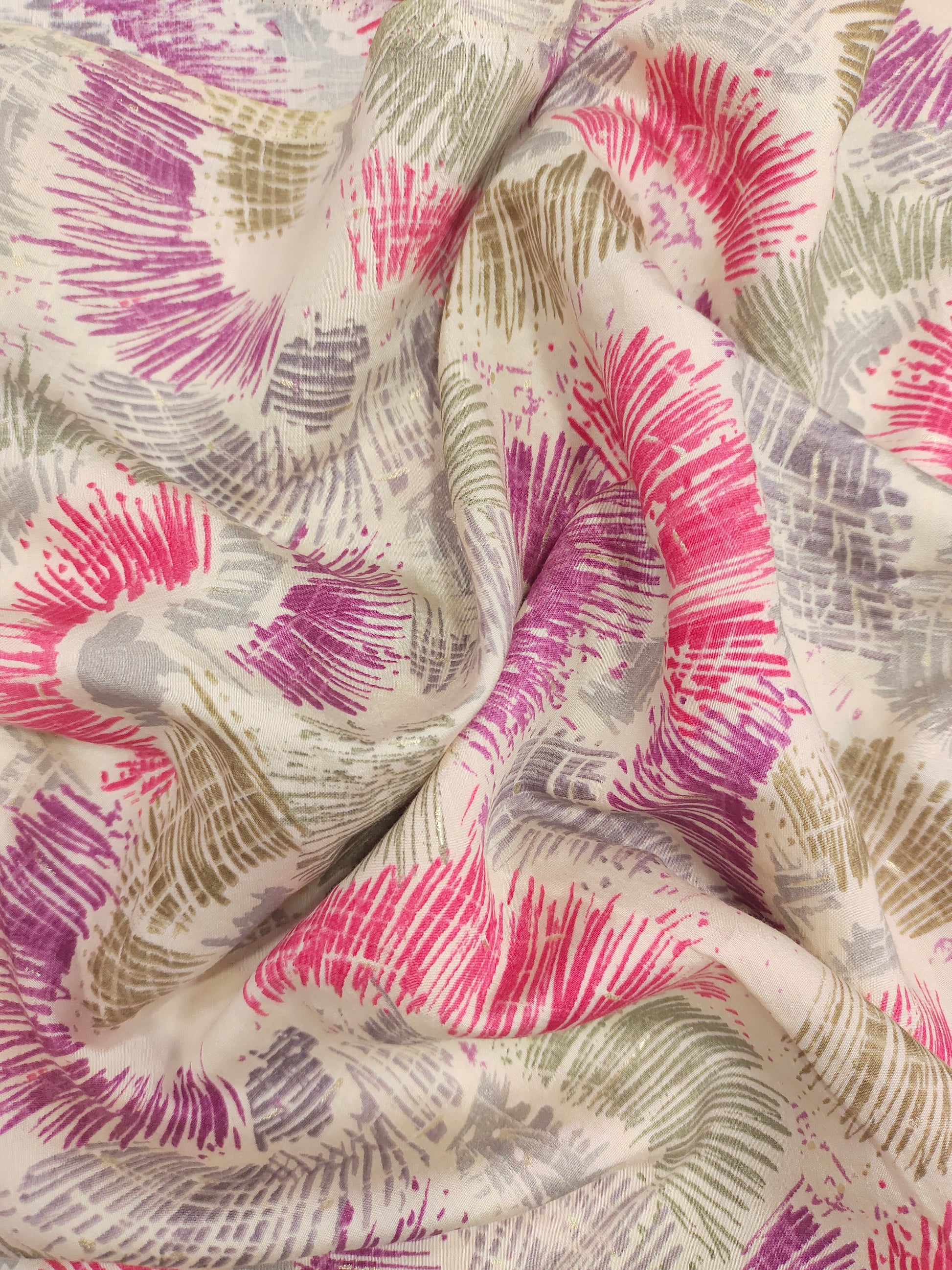 Modal chanderi Anya foile print