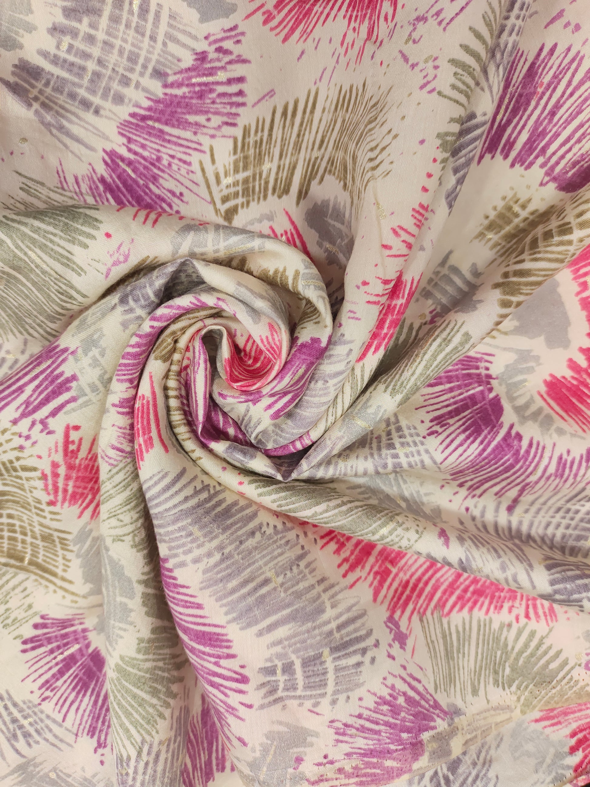Modal chanderi Anya foile print