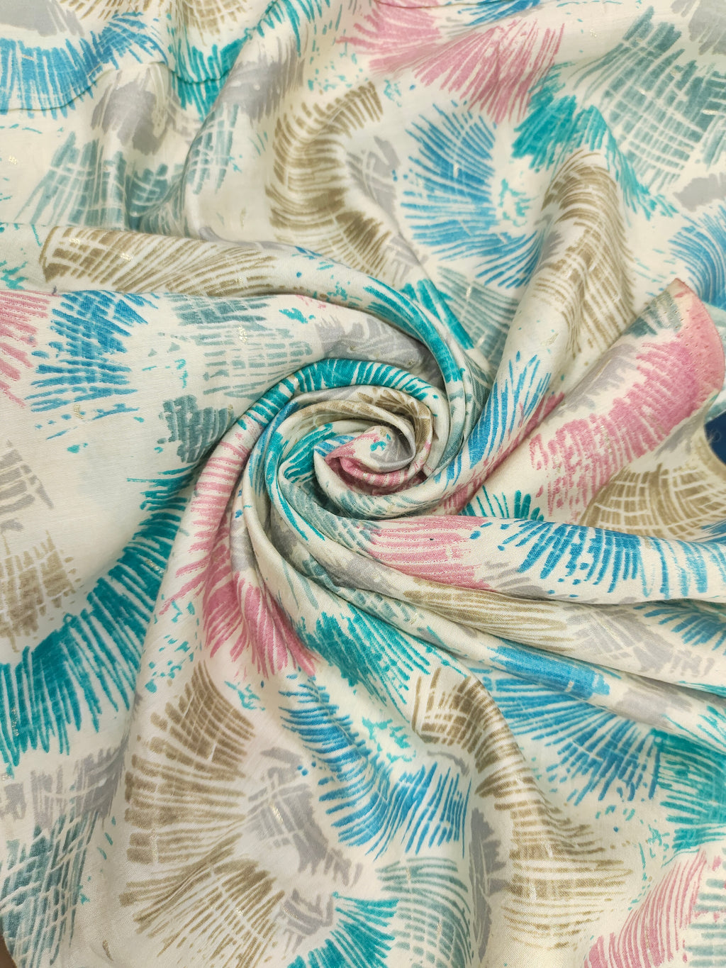 Modal chanderi Anya foile print