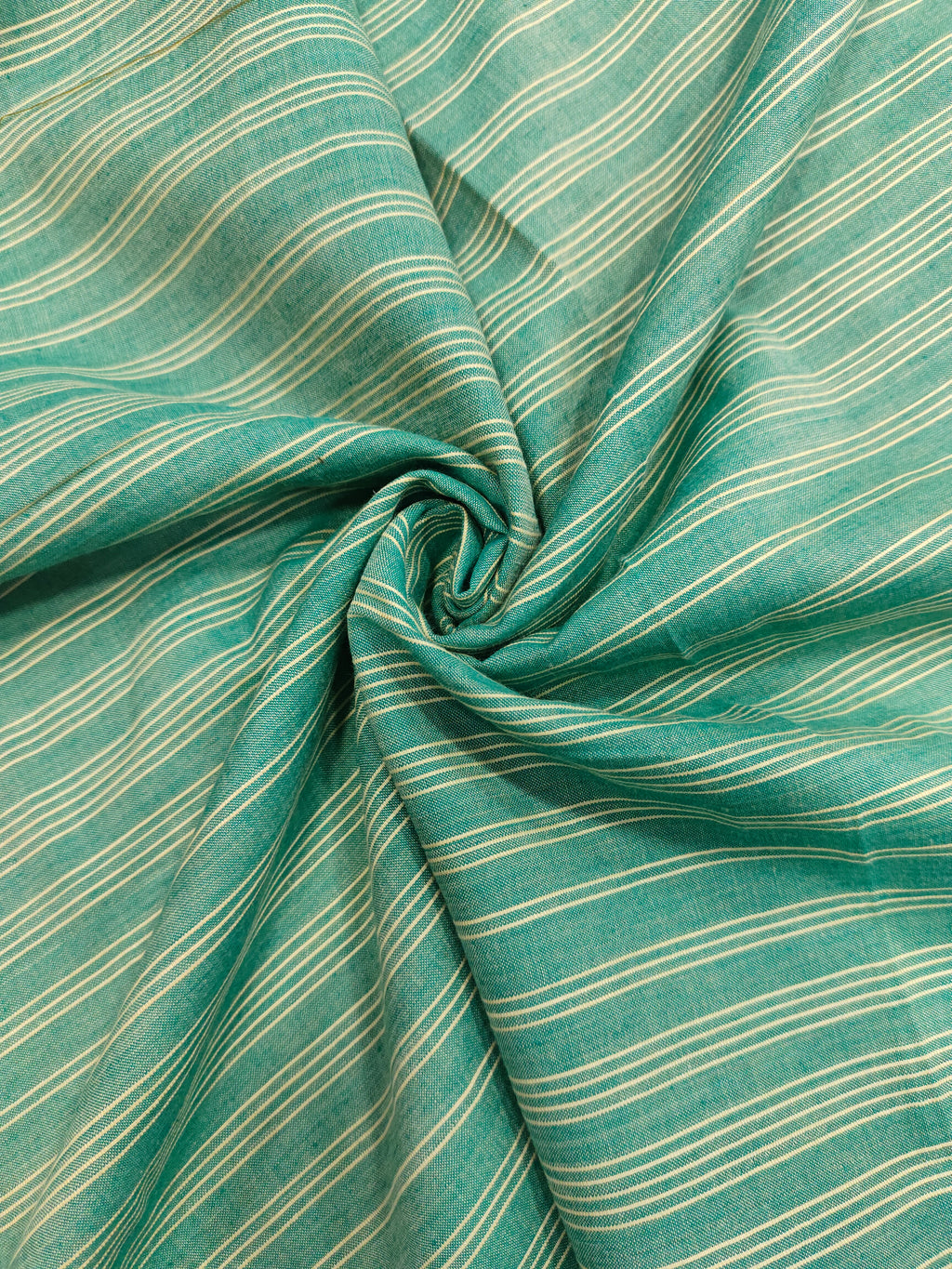 Green Excal cotton Rib stripes