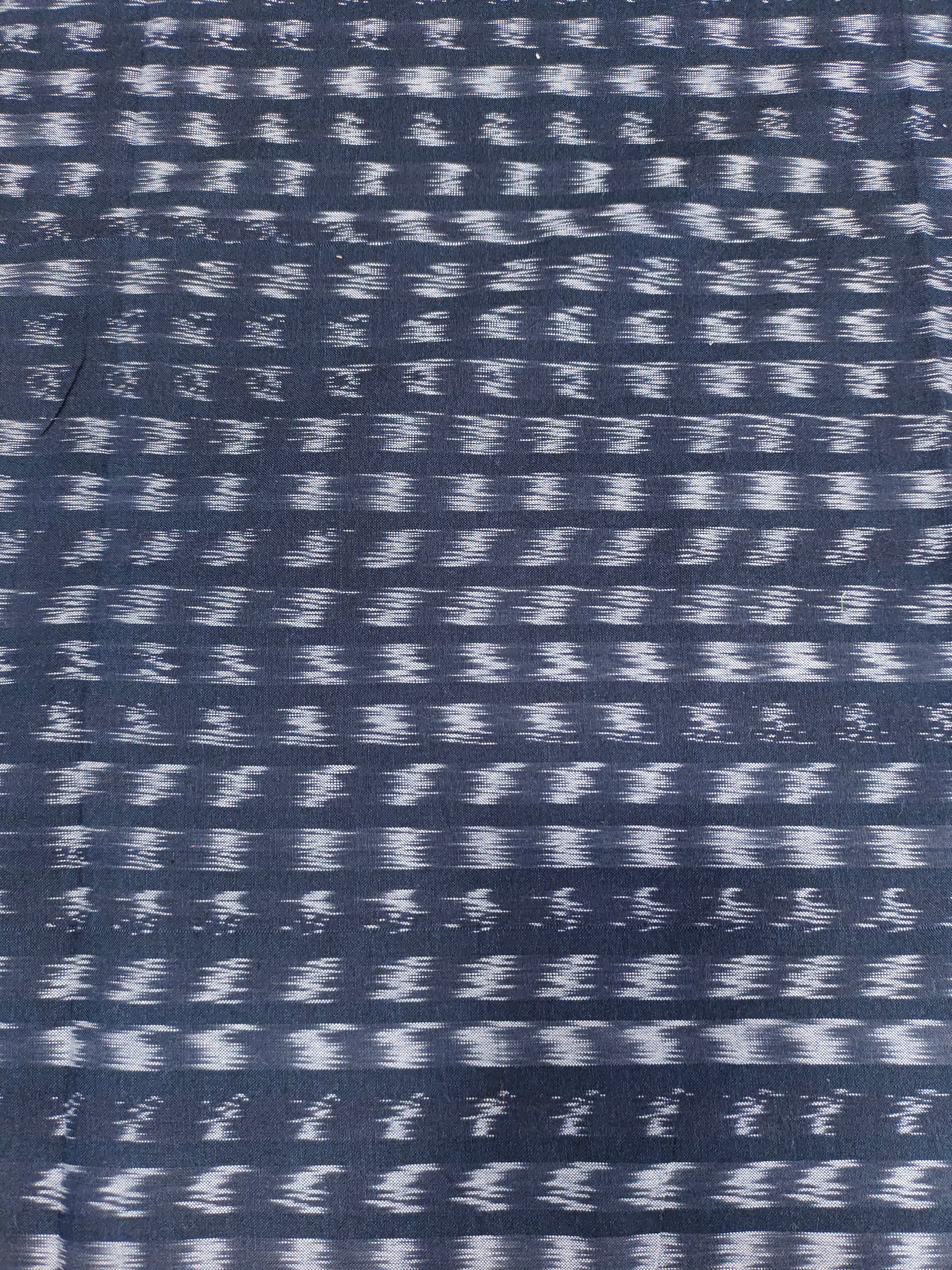 Black pure ikkat Azo free washfabric