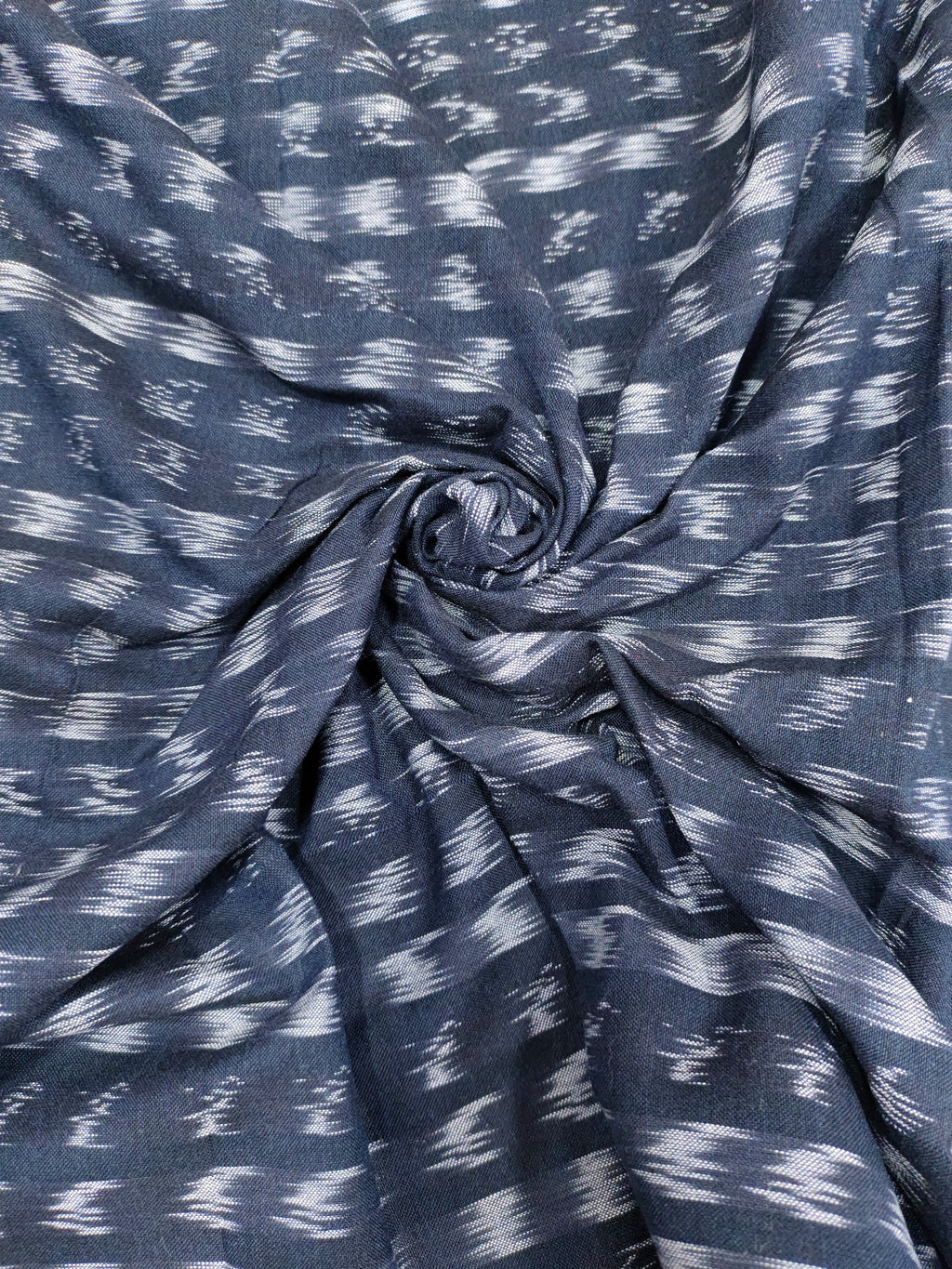 Black pure ikkat Azo free washfabric