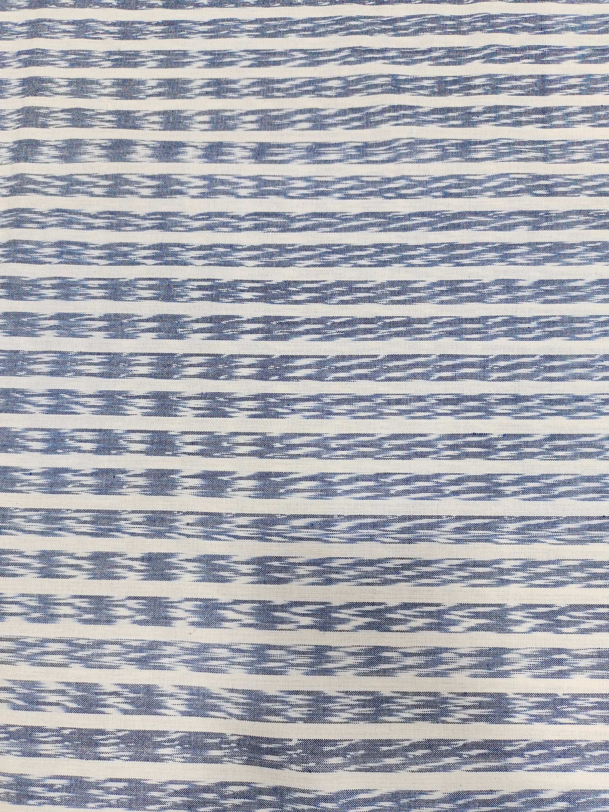 Pure ikkat off white and grey Azo free wash fabric