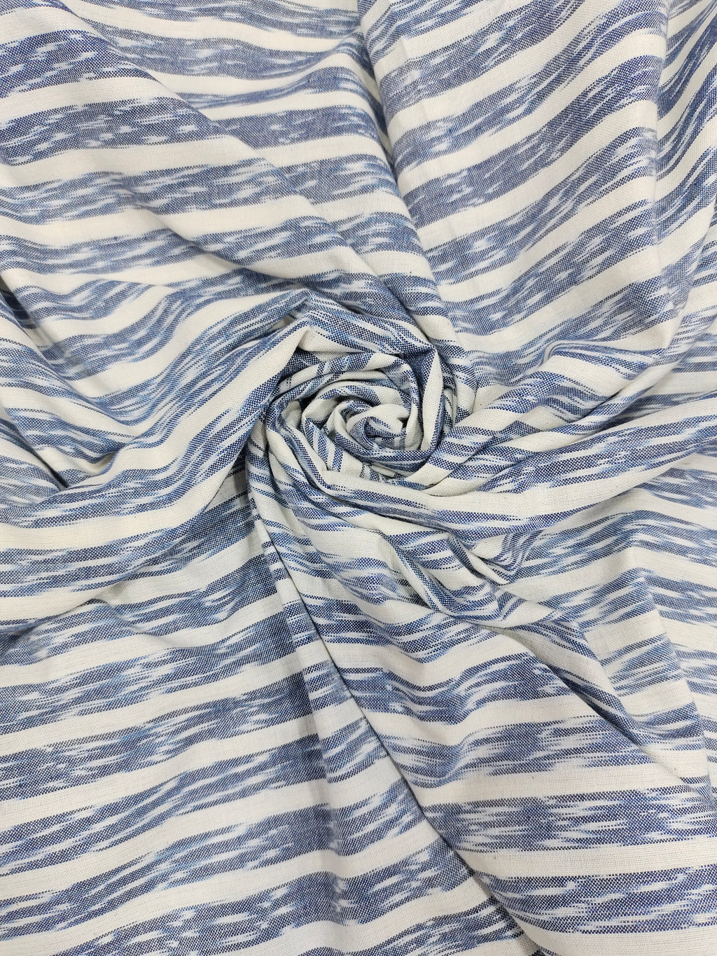 Pure ikkat off white and grey Azo free wash fabric