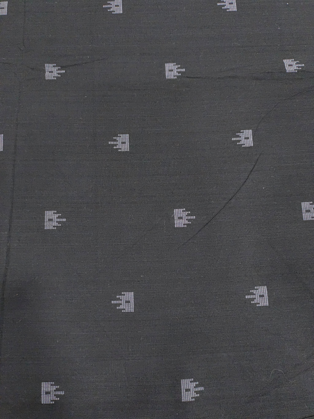 South cotton Jacqard cut butti black