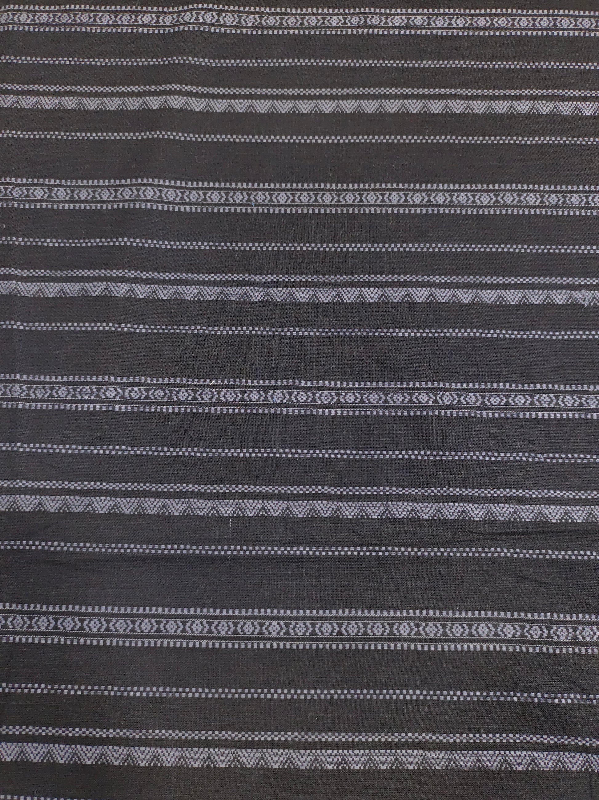 Cotton dobby black & grey