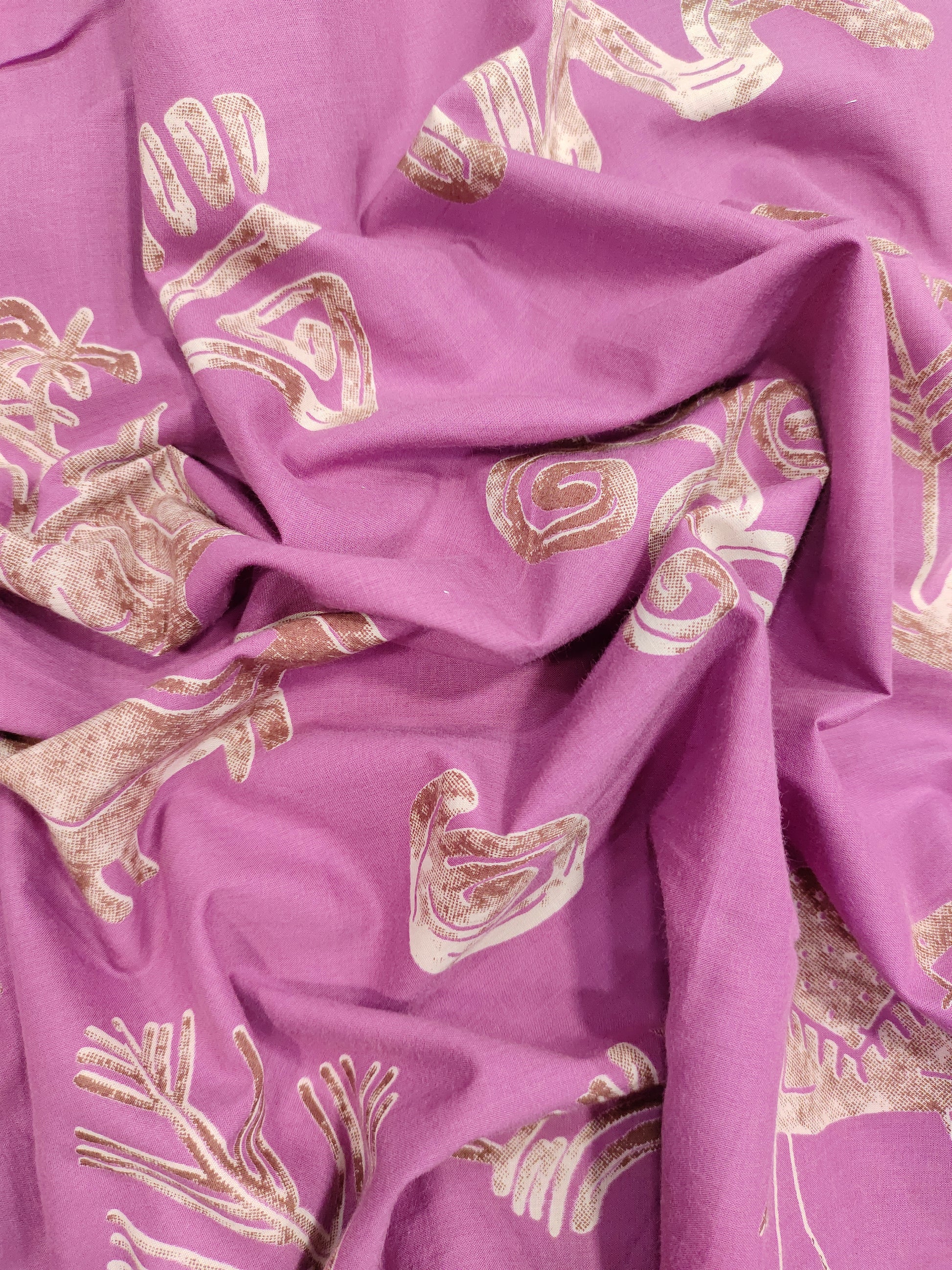 Jaipur cotton daman print mauve color