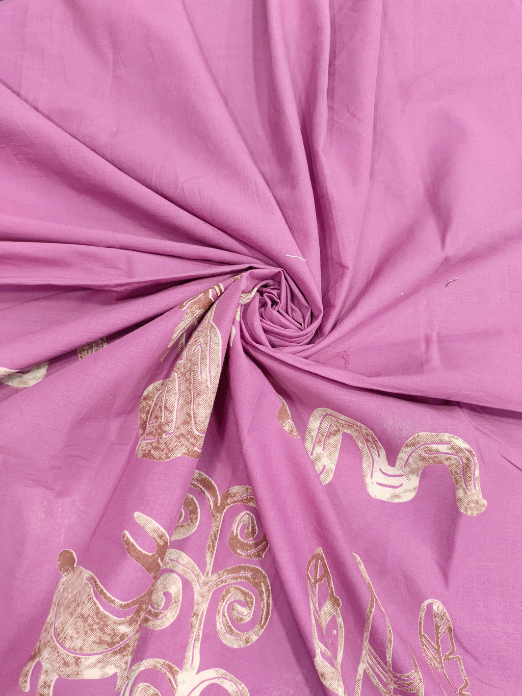 Jaipur cotton daman print mauve color