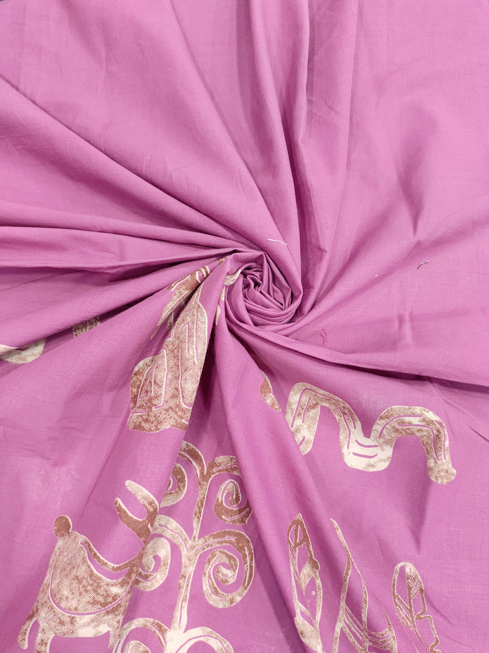 Jaipur cotton daman print mauve color