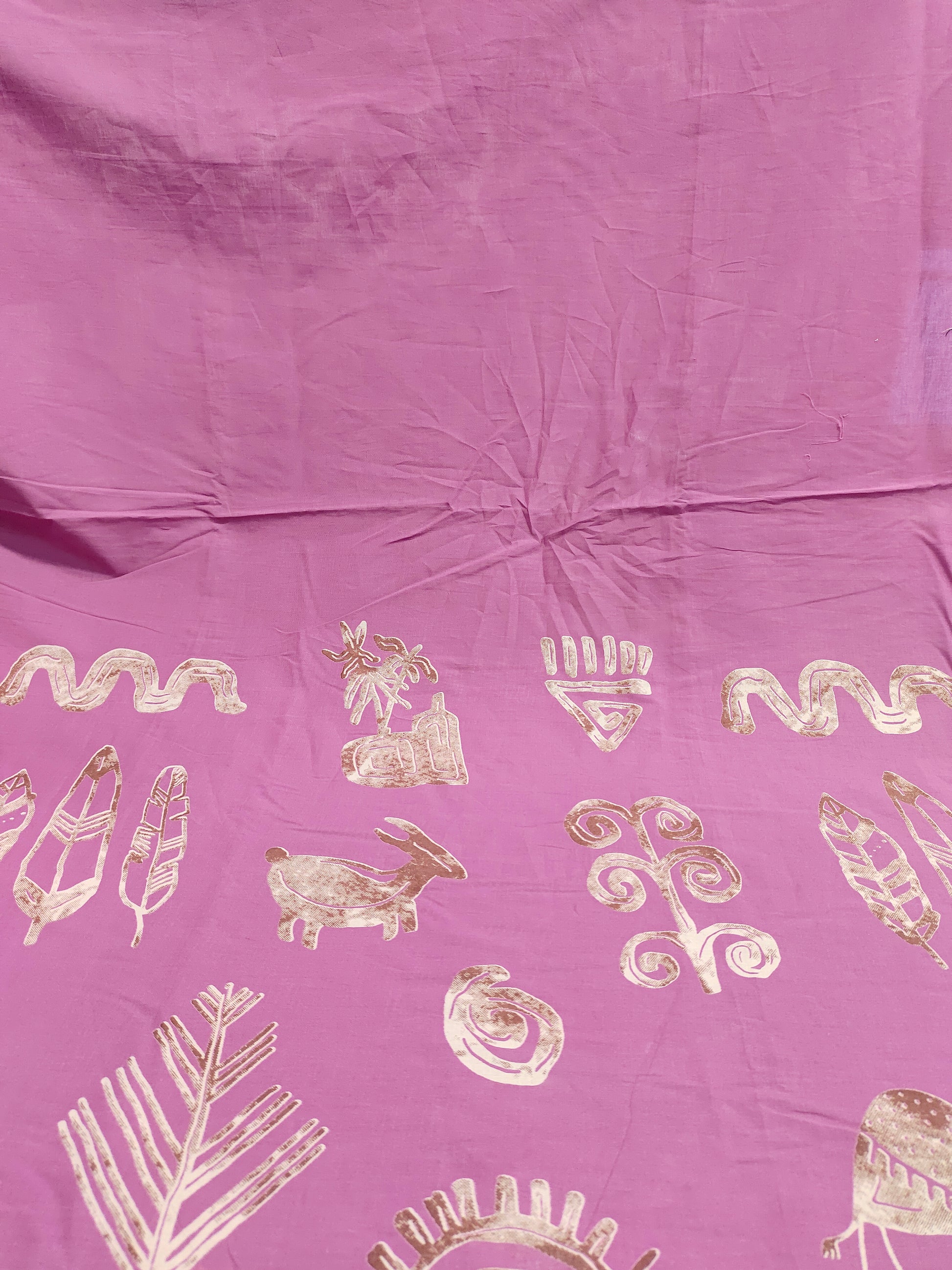 Jaipur cotton daman print mauve color