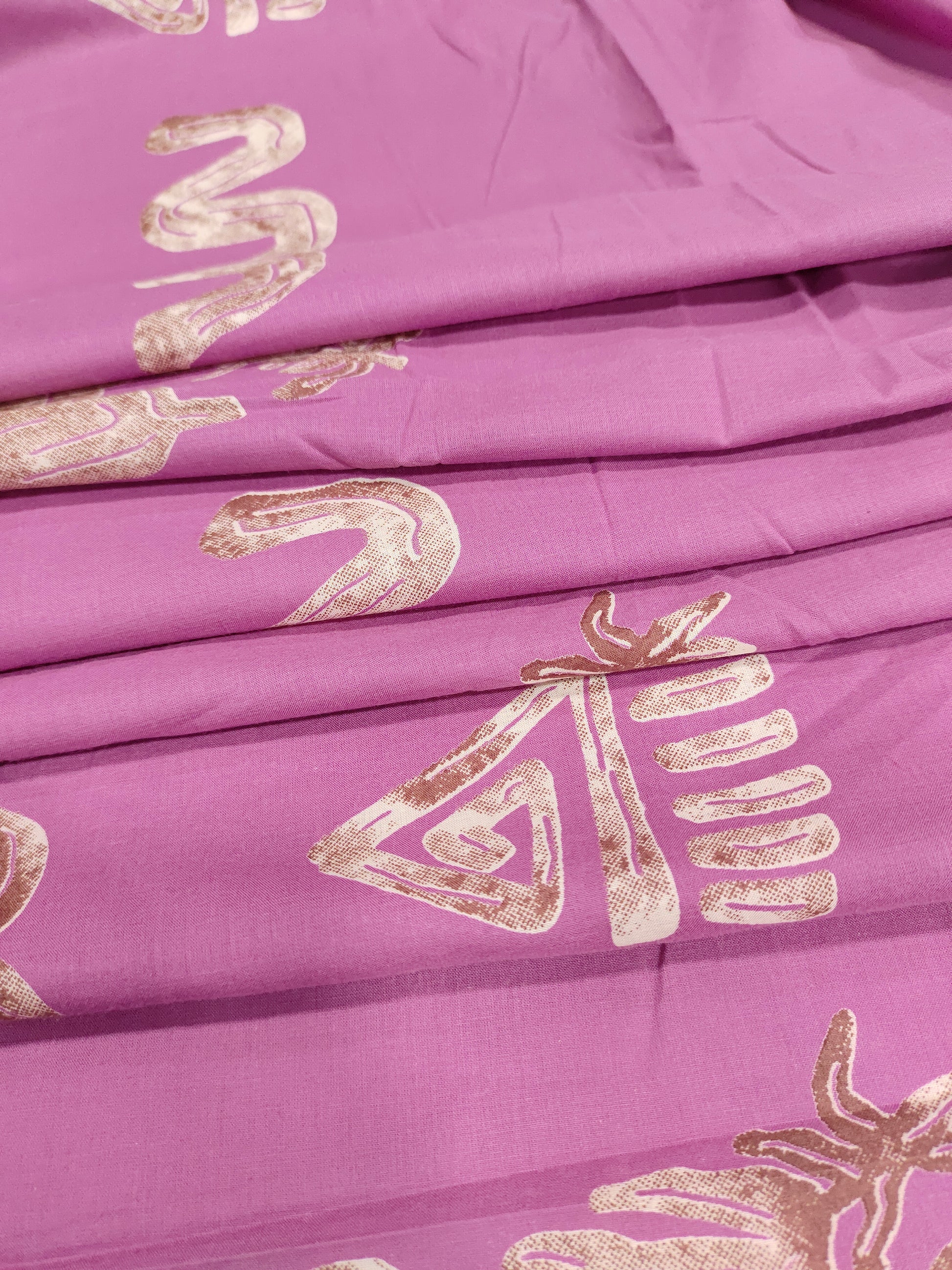 Jaipur cotton daman print mauve color