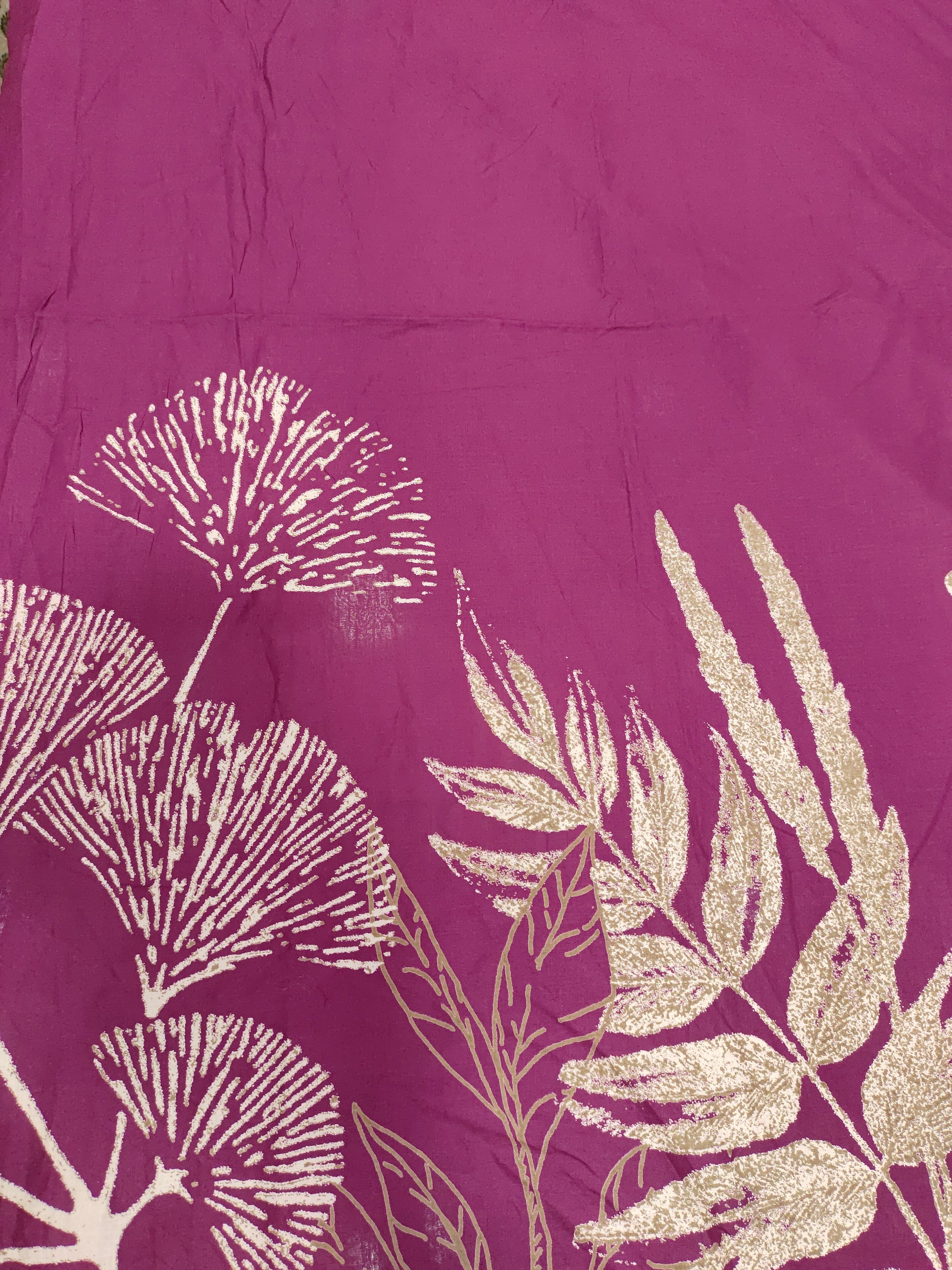 Jaipur cotton daman print on wine color