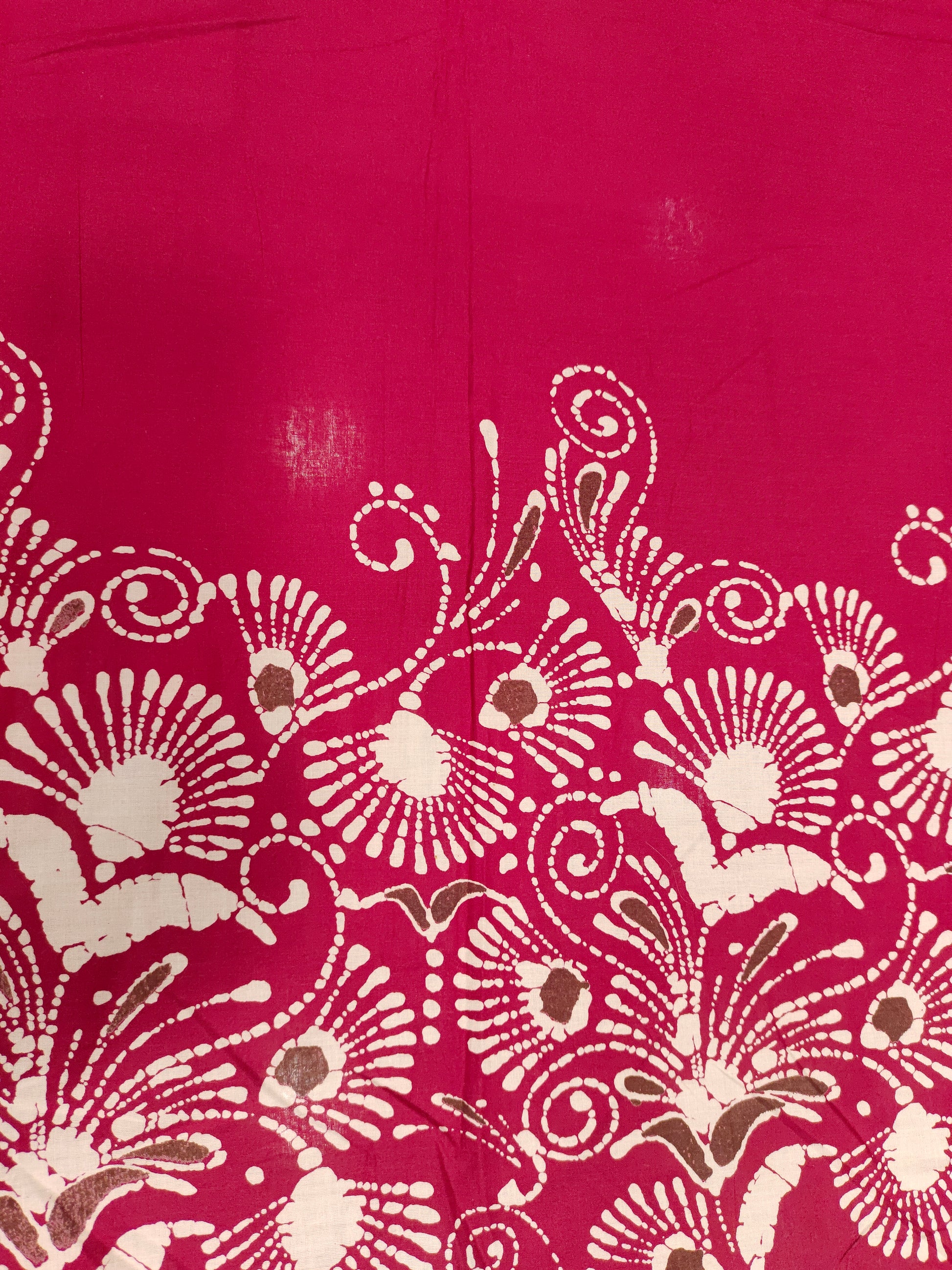 Jaipur cotton daman print on blood red color