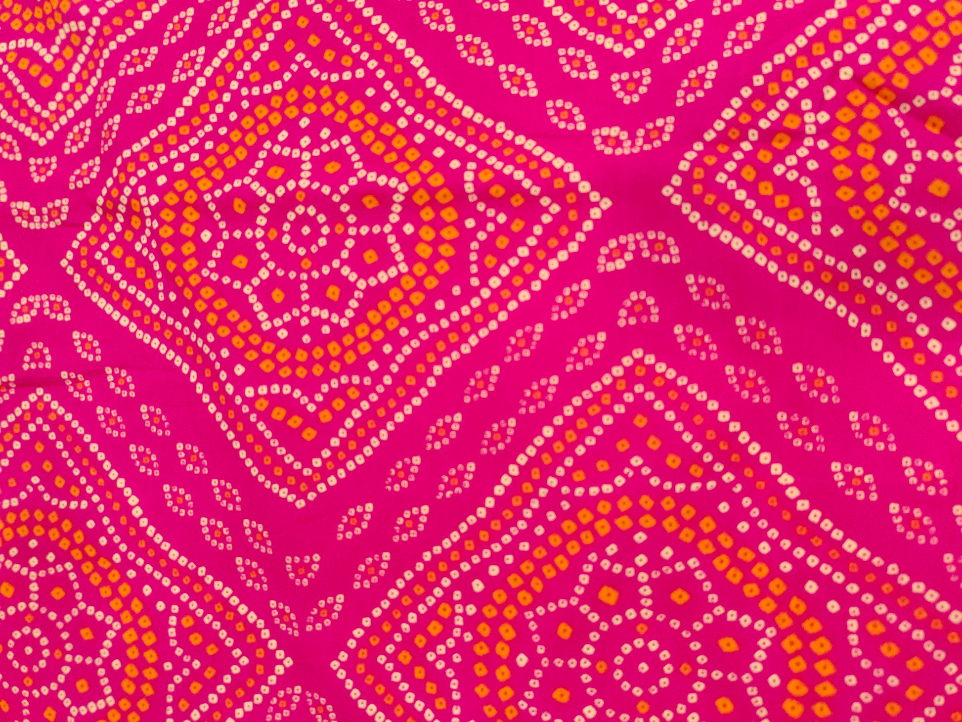 Rani color cotton Screen Print fabric