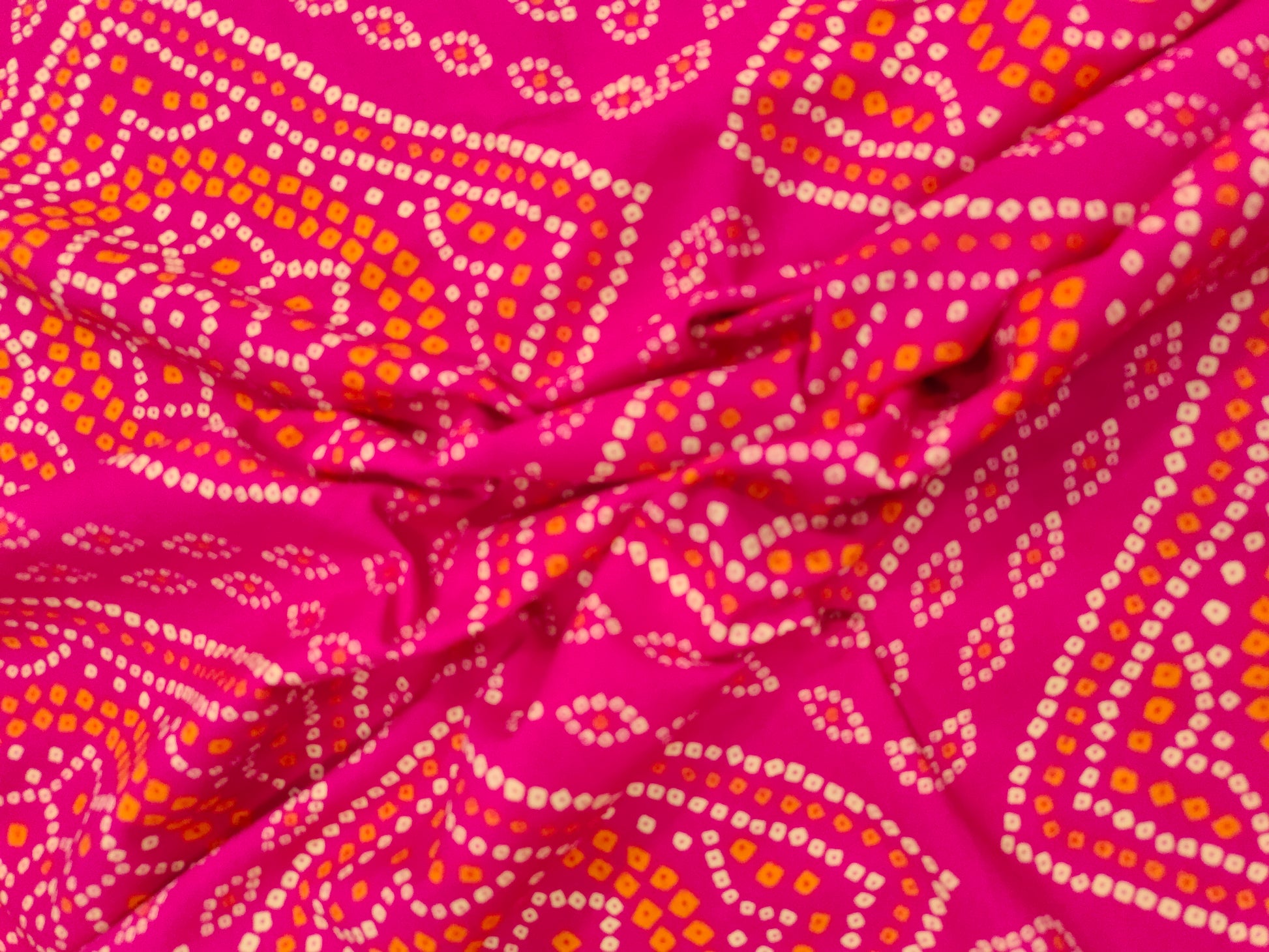 Rani color cotton Screen Print fabric