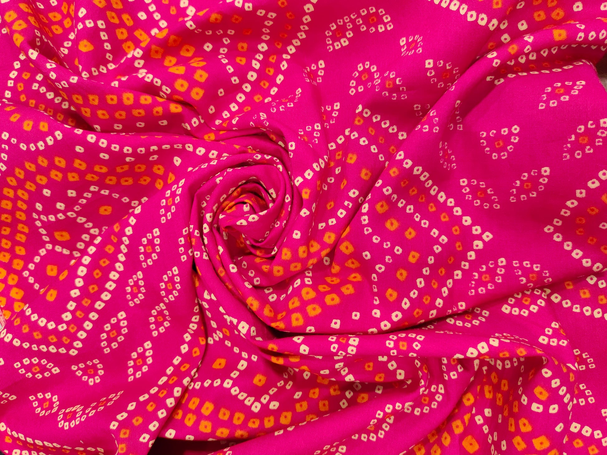 Rani color cotton Screen Print fabric