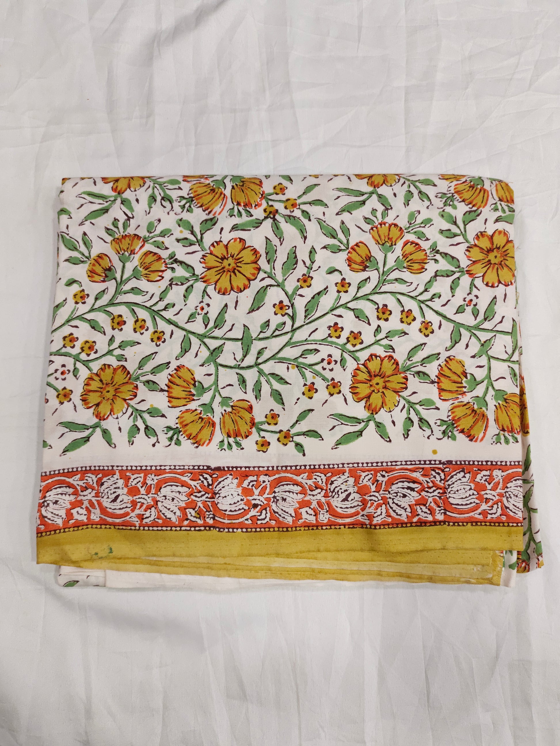 Lizzy bizzy pure hand bloc printed unstitched set