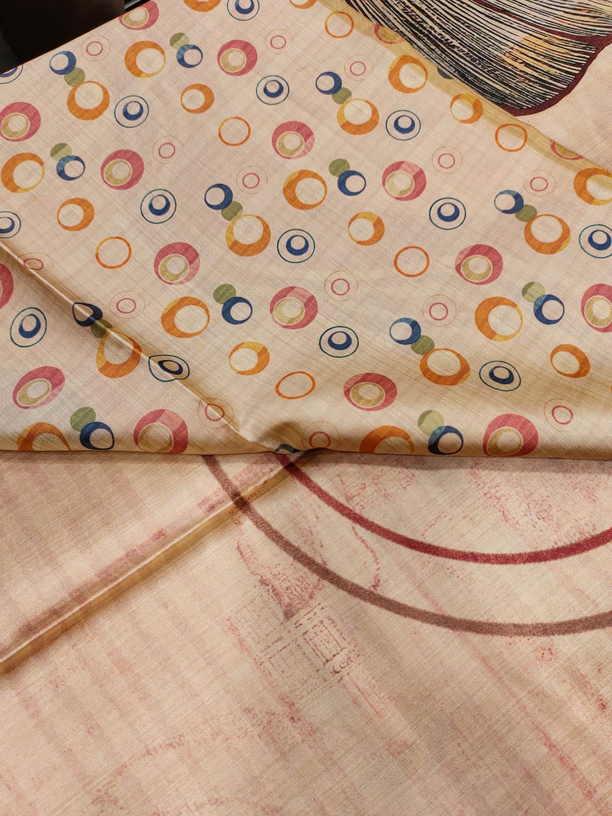Diya silk with blue and maroon