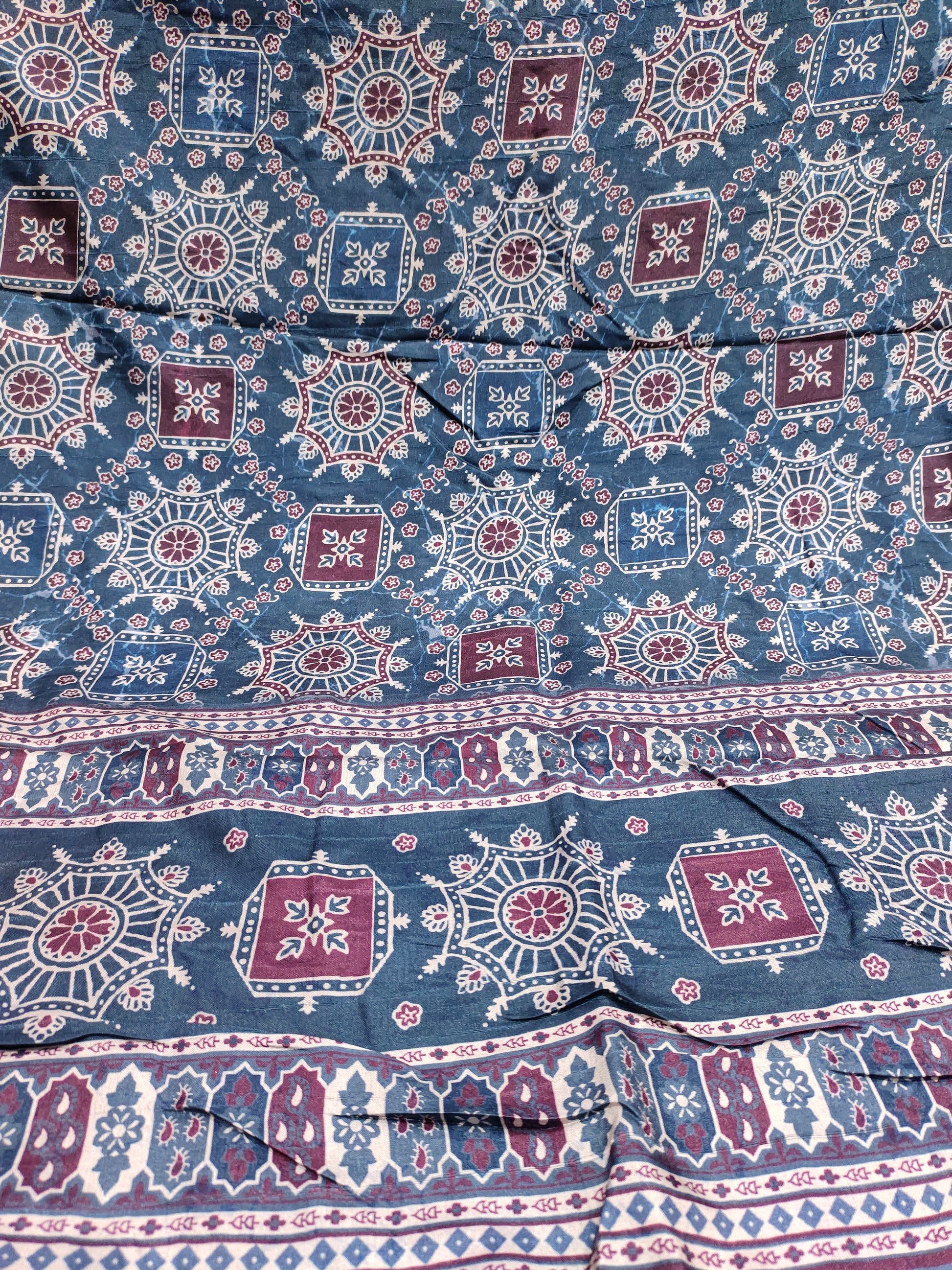 Sawan ajrak blue in color