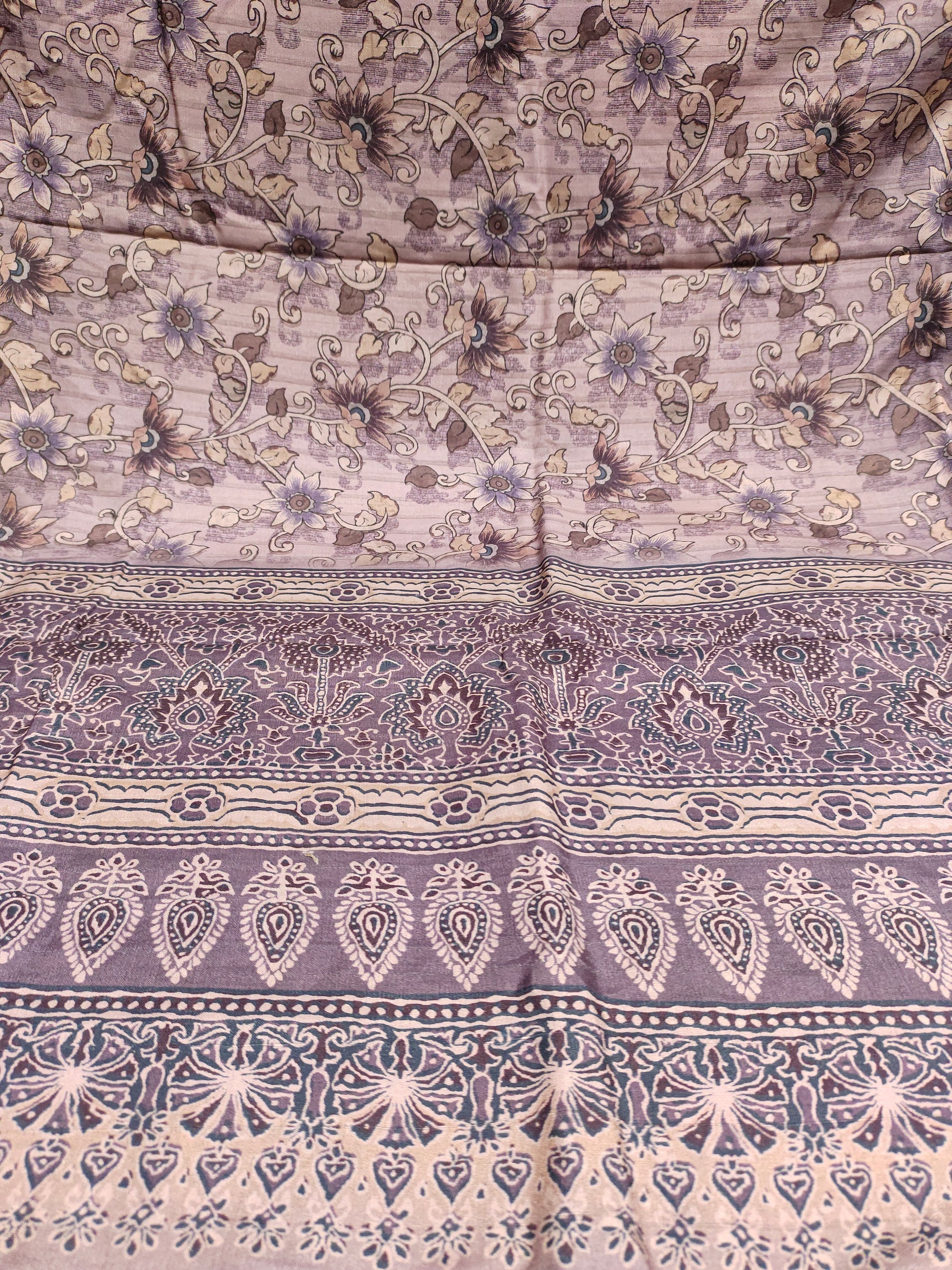 Sawan ajrak light brown color