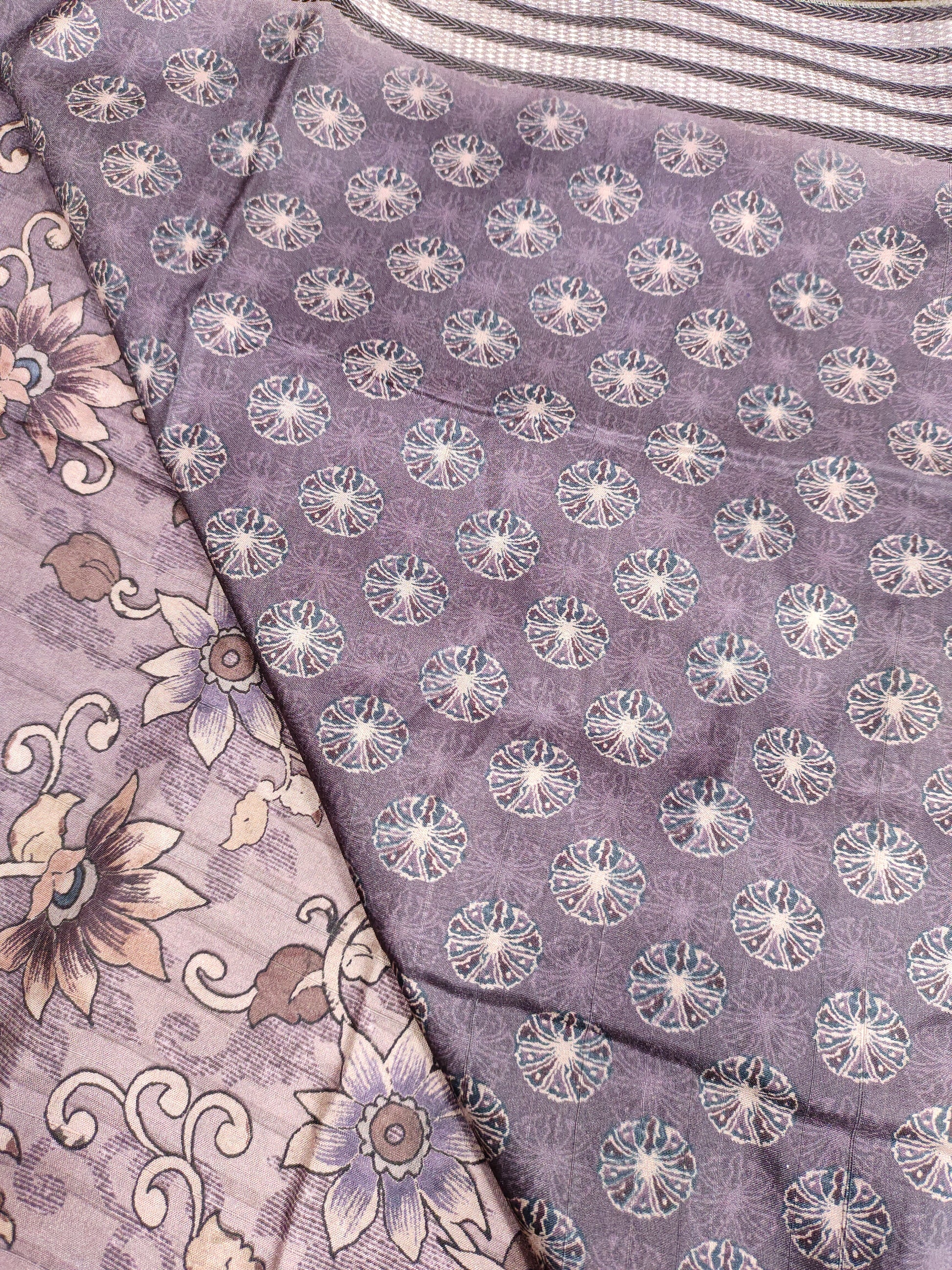 Sawan ajrak light brown color