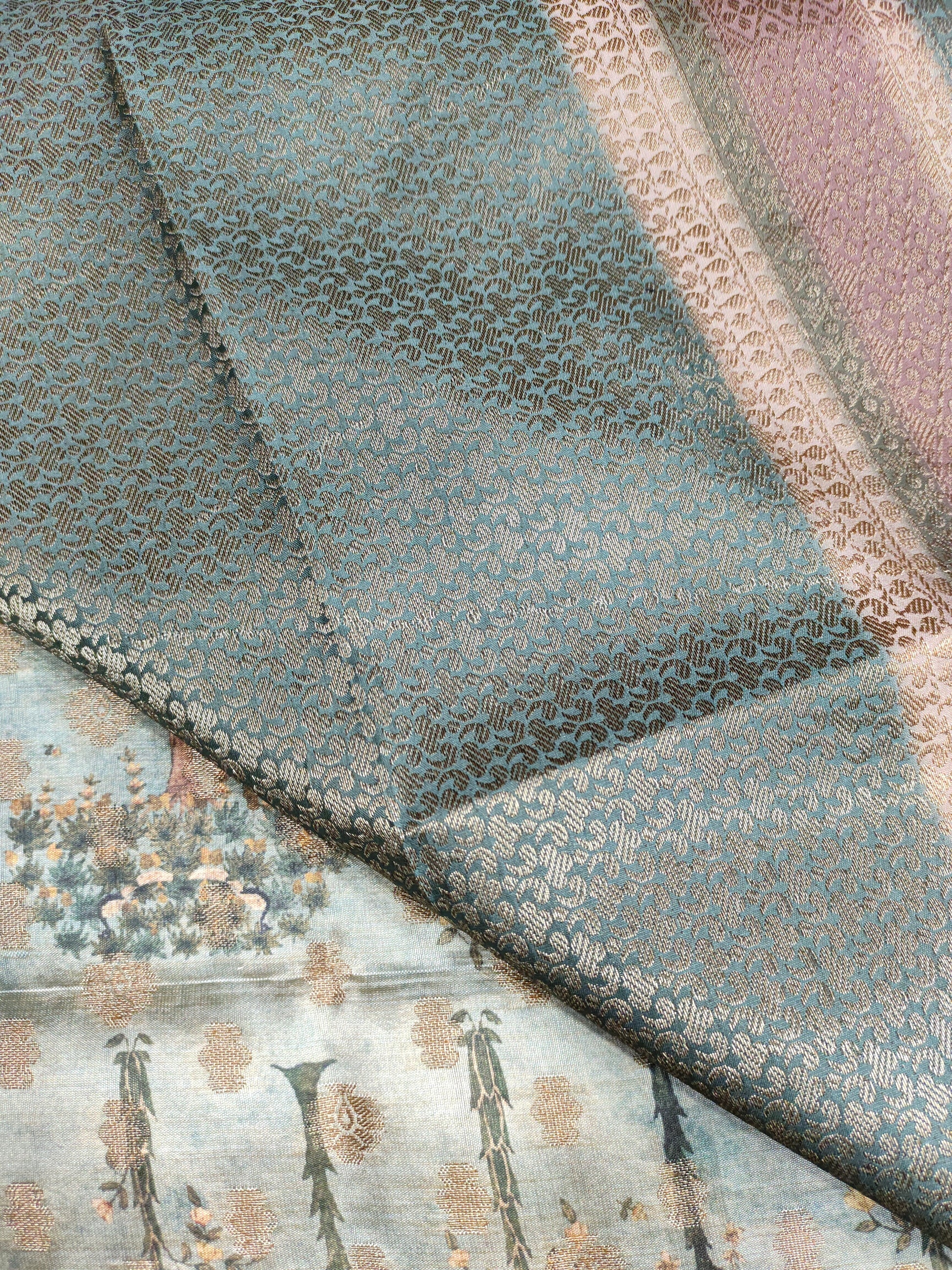 Diya silk butti rich pallu