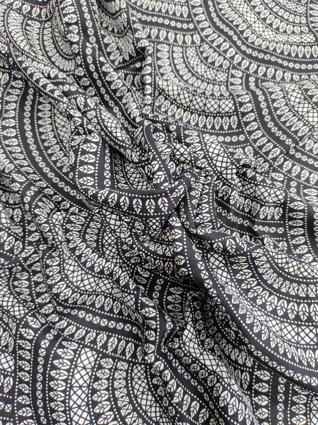 Black and white screen print