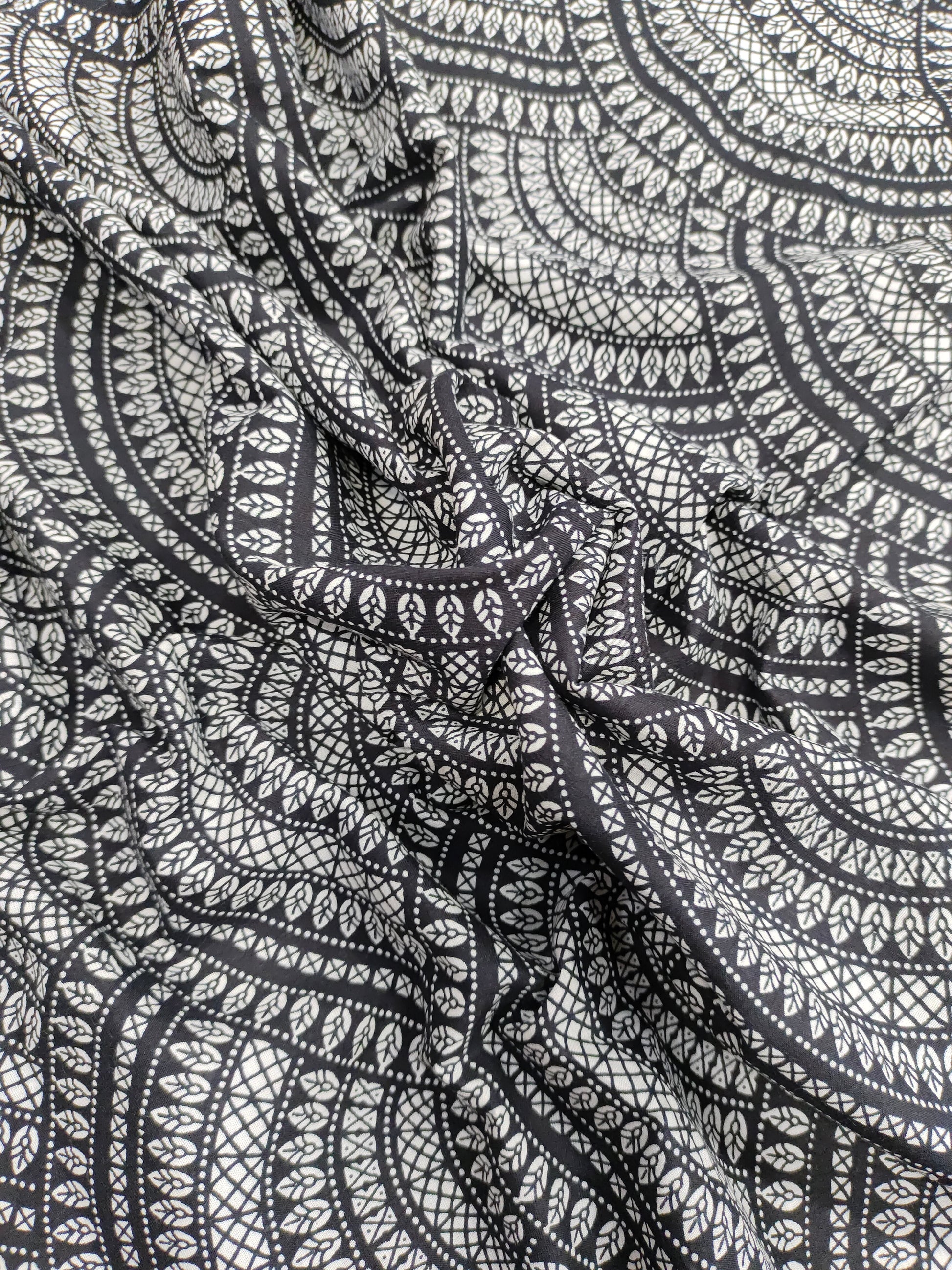 Black and white screen print