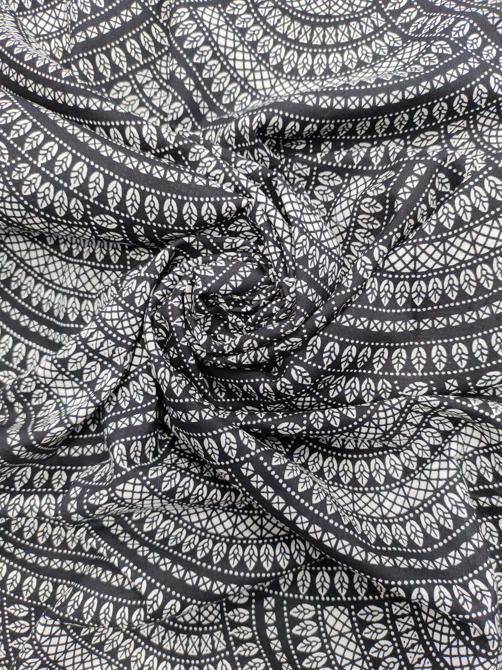 Black and white screen print