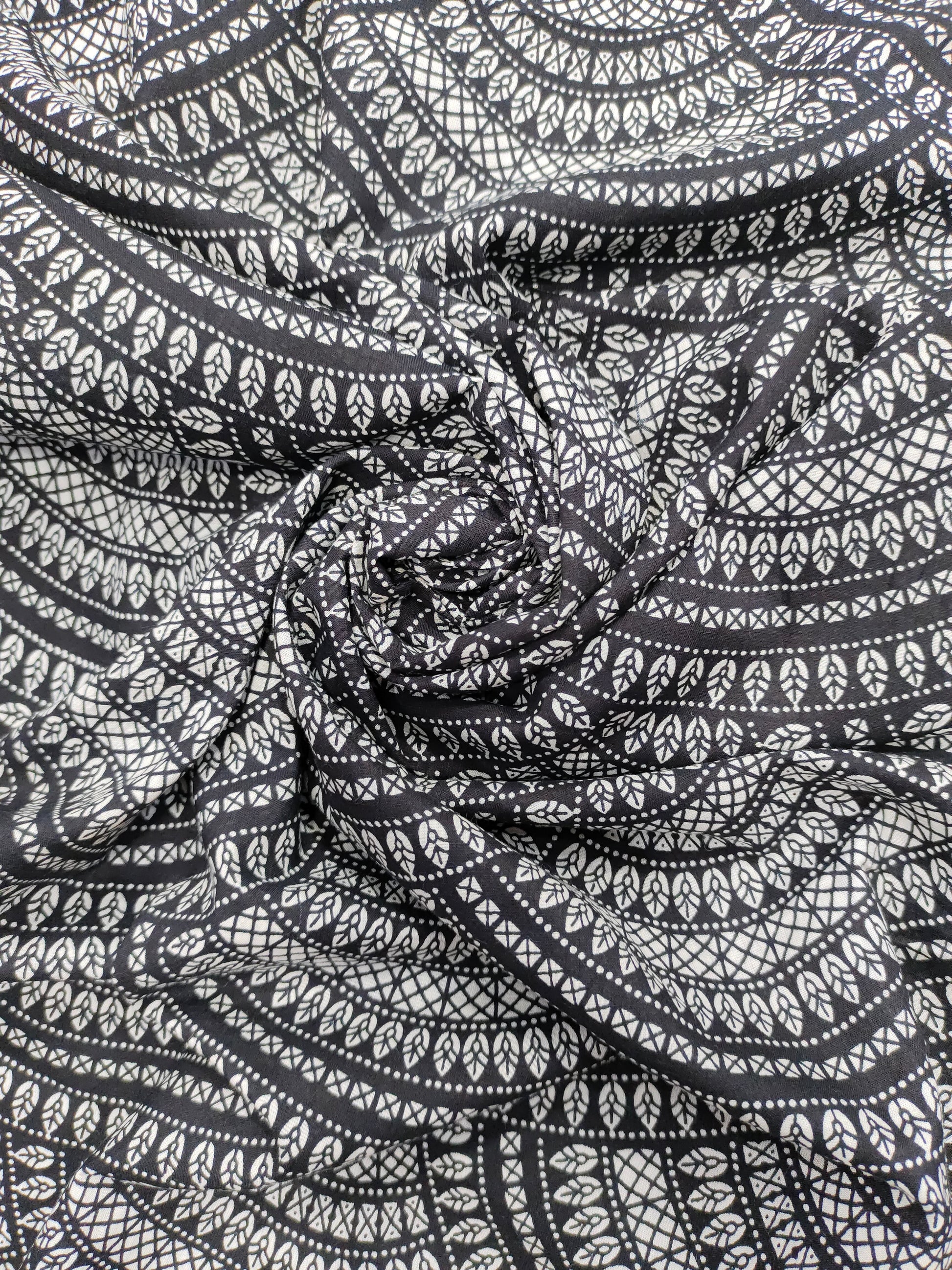 Black and white screen print