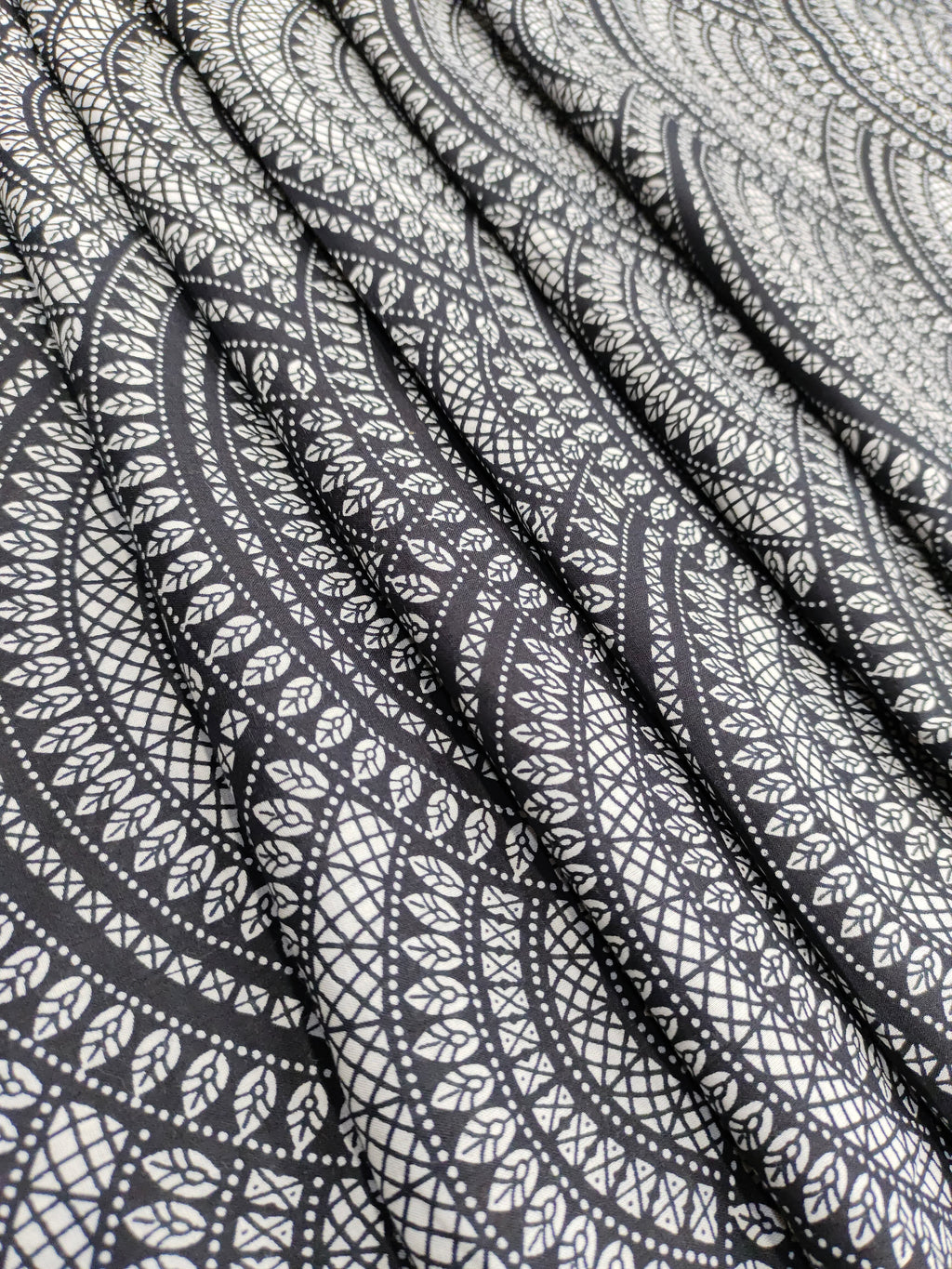 Black and white screen print