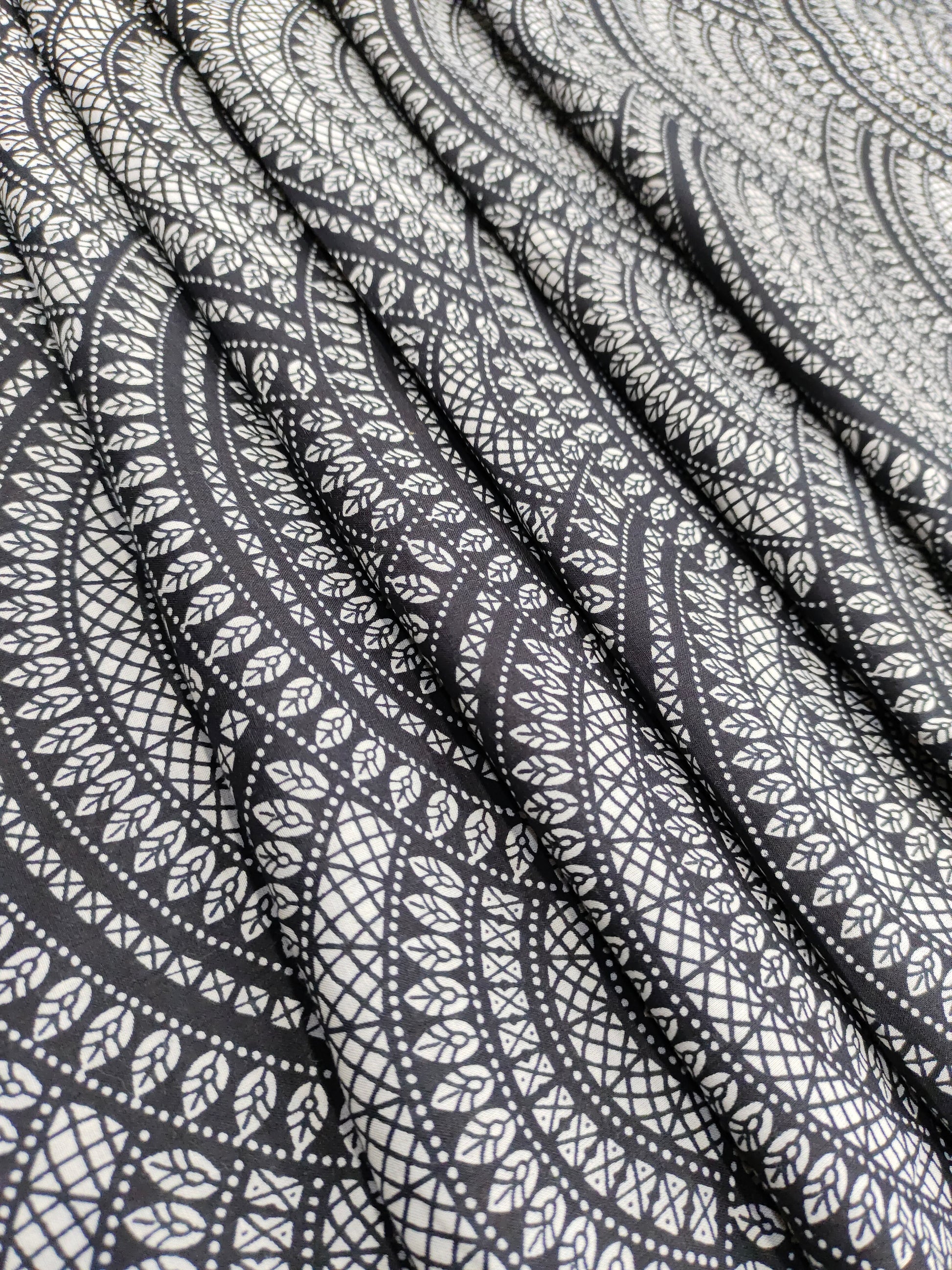 Black and white screen print