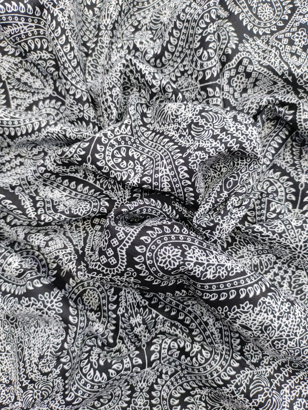 Jaipur black and white printed cotton