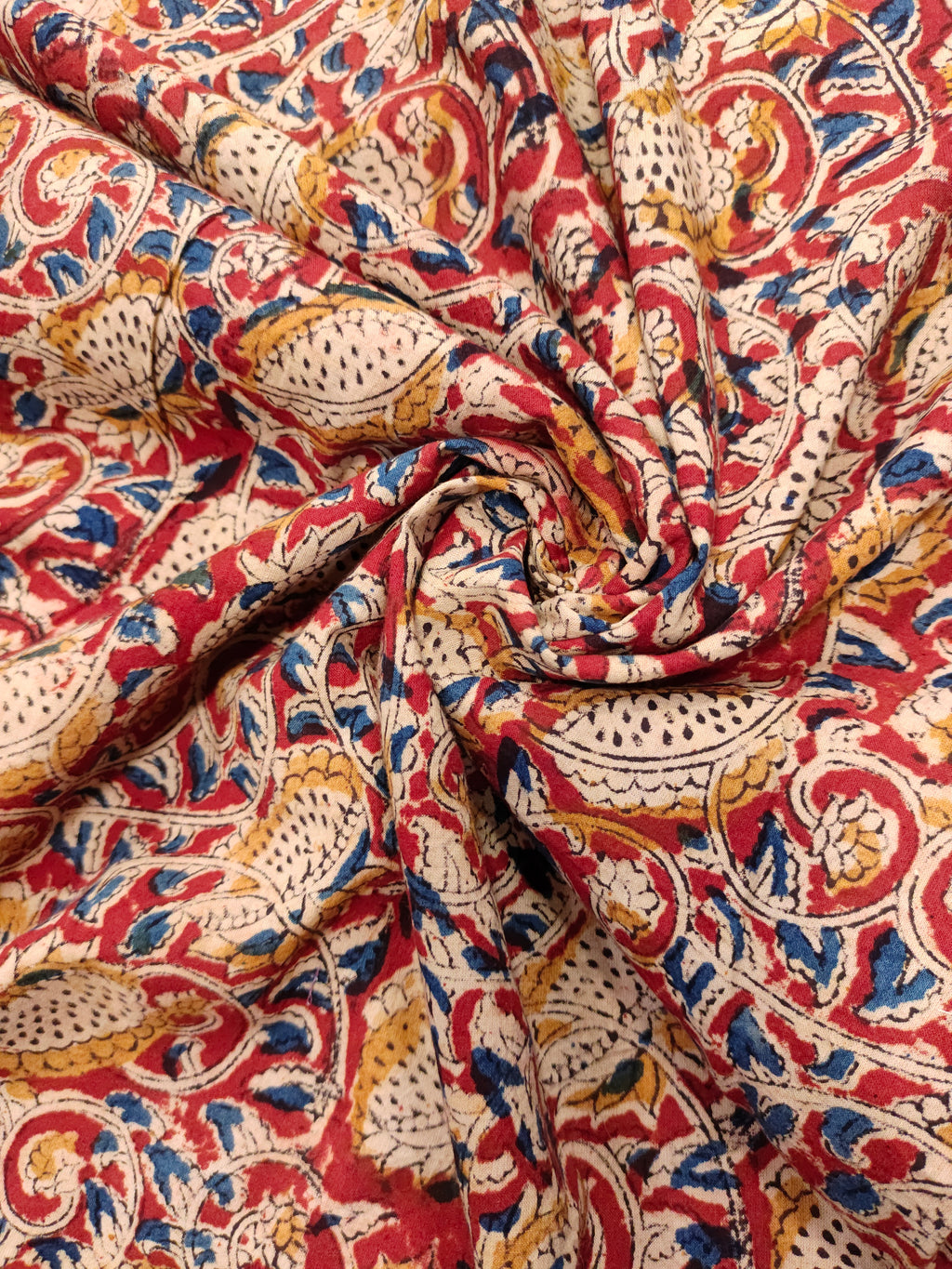 Jaipur cotton maroon kalamkari