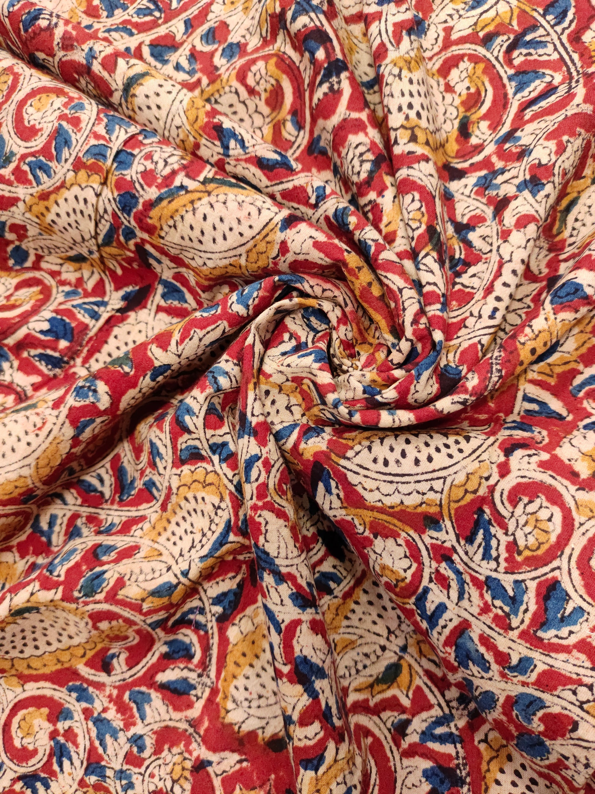 Jaipur cotton maroon kalamkari