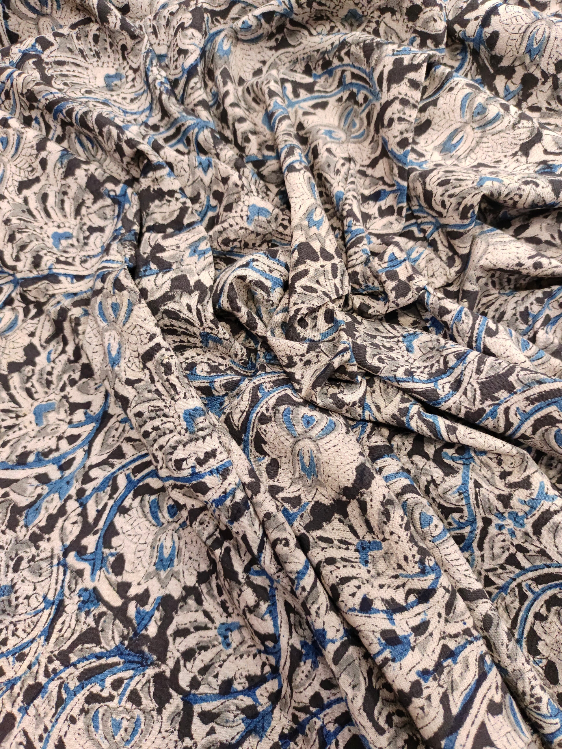 Jaipur cotton black kalamkari