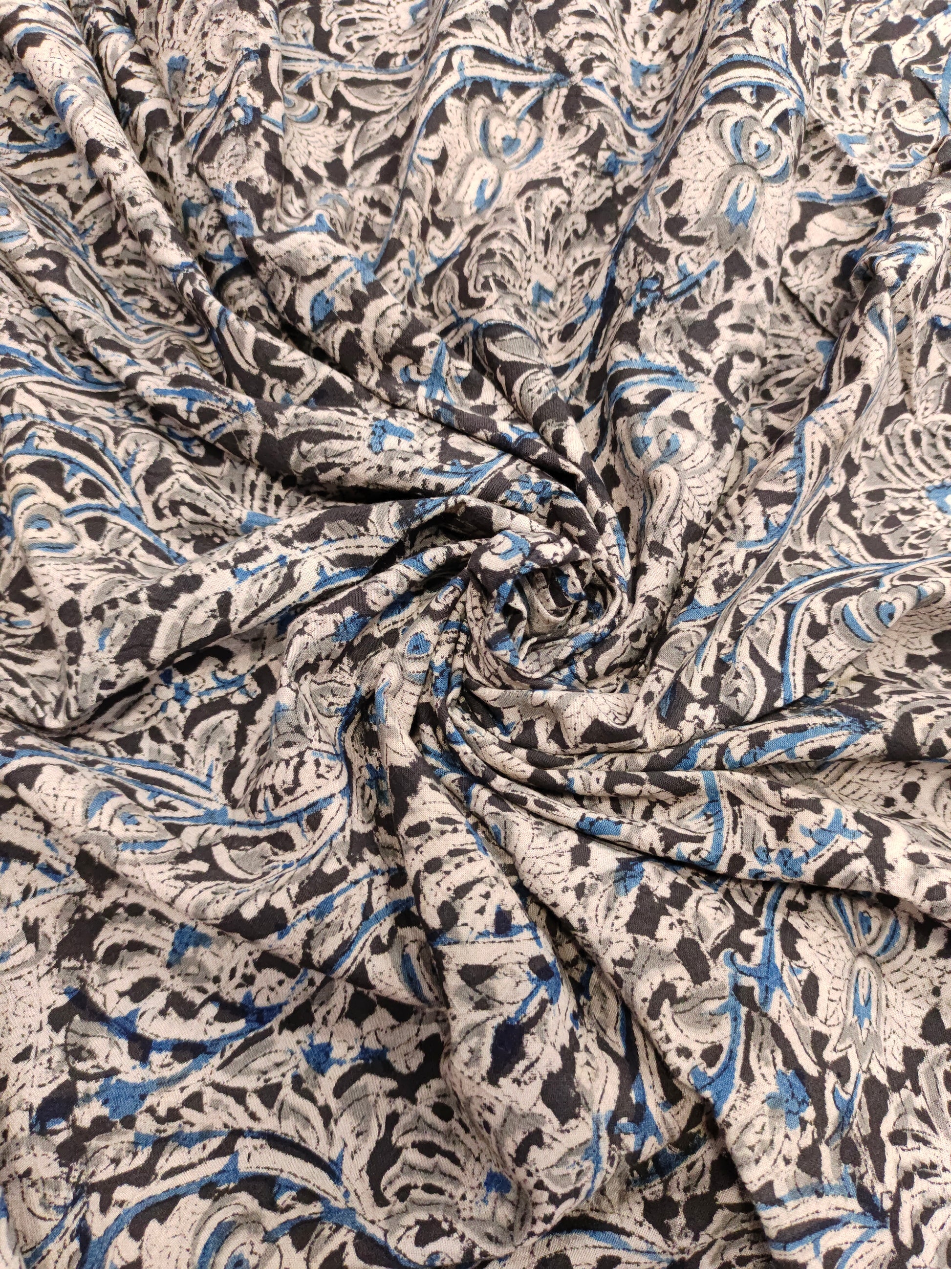 Jaipur cotton black kalamkari