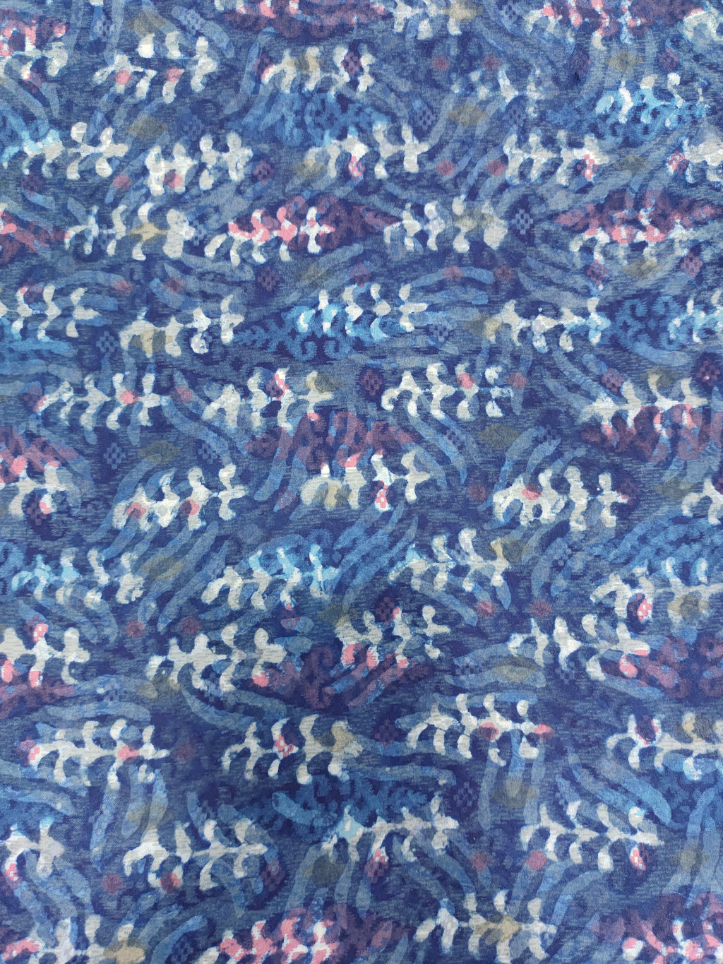 Cotton indigo hand block print with special colors.