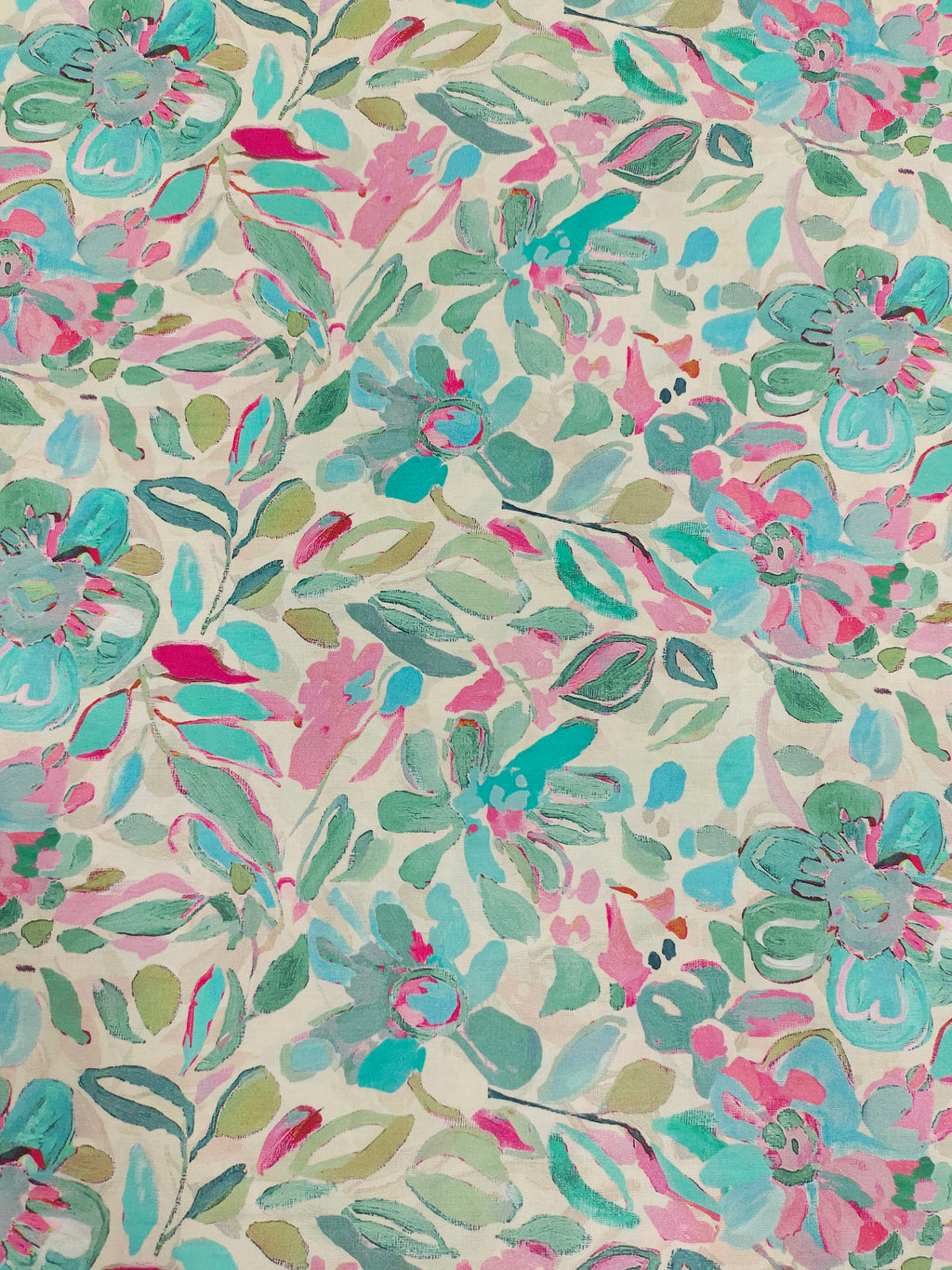 Modal silk digital print in pista green.