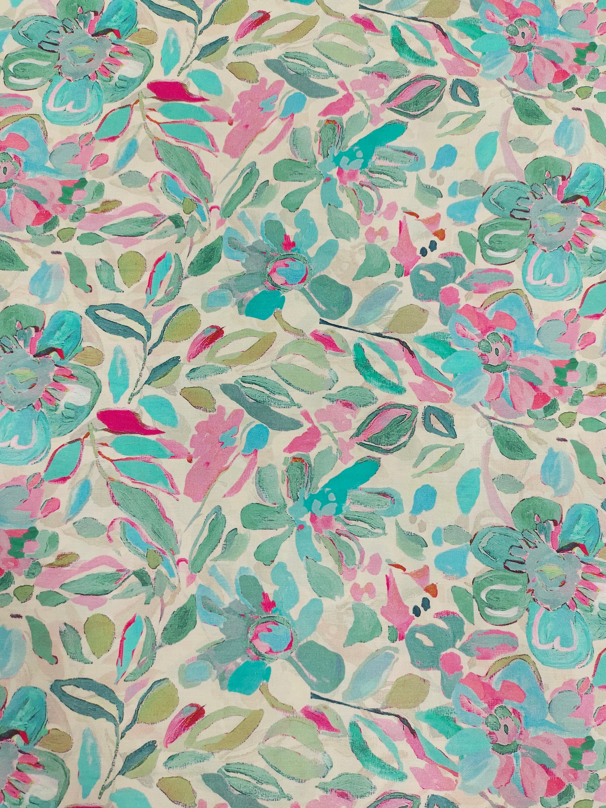 Modal silk digital print in pista green.