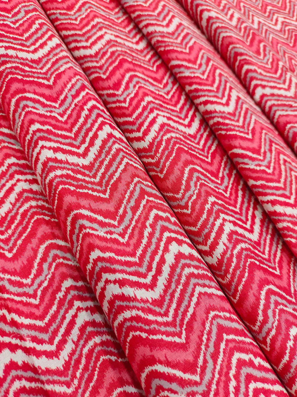 Cotton mill print rick rackred and other colors.