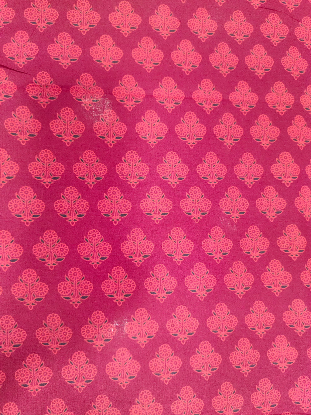 Maroon cotton ajrak print with red color.