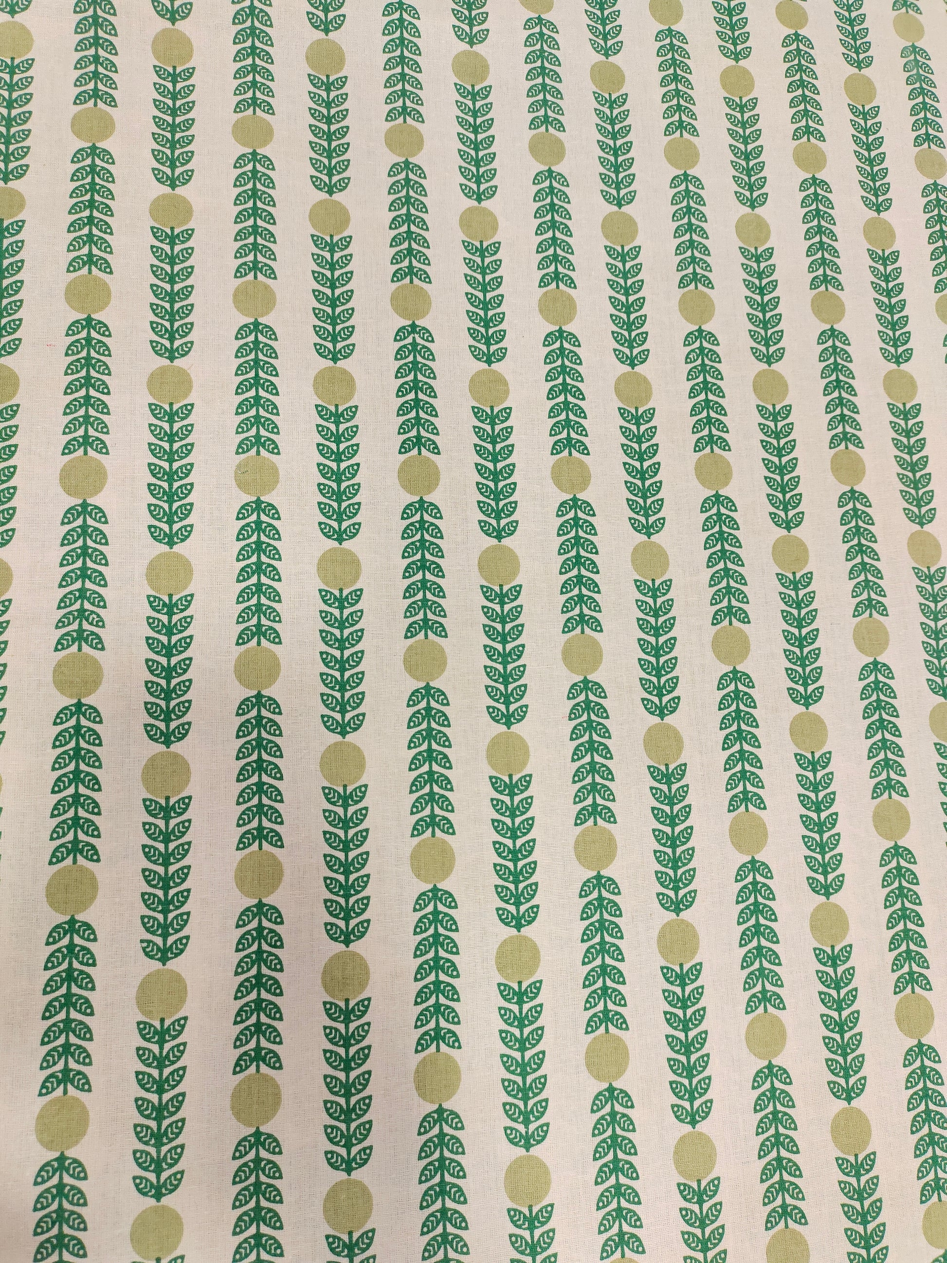 Cotton flex printed stripes in 2 colors green and sea green.
